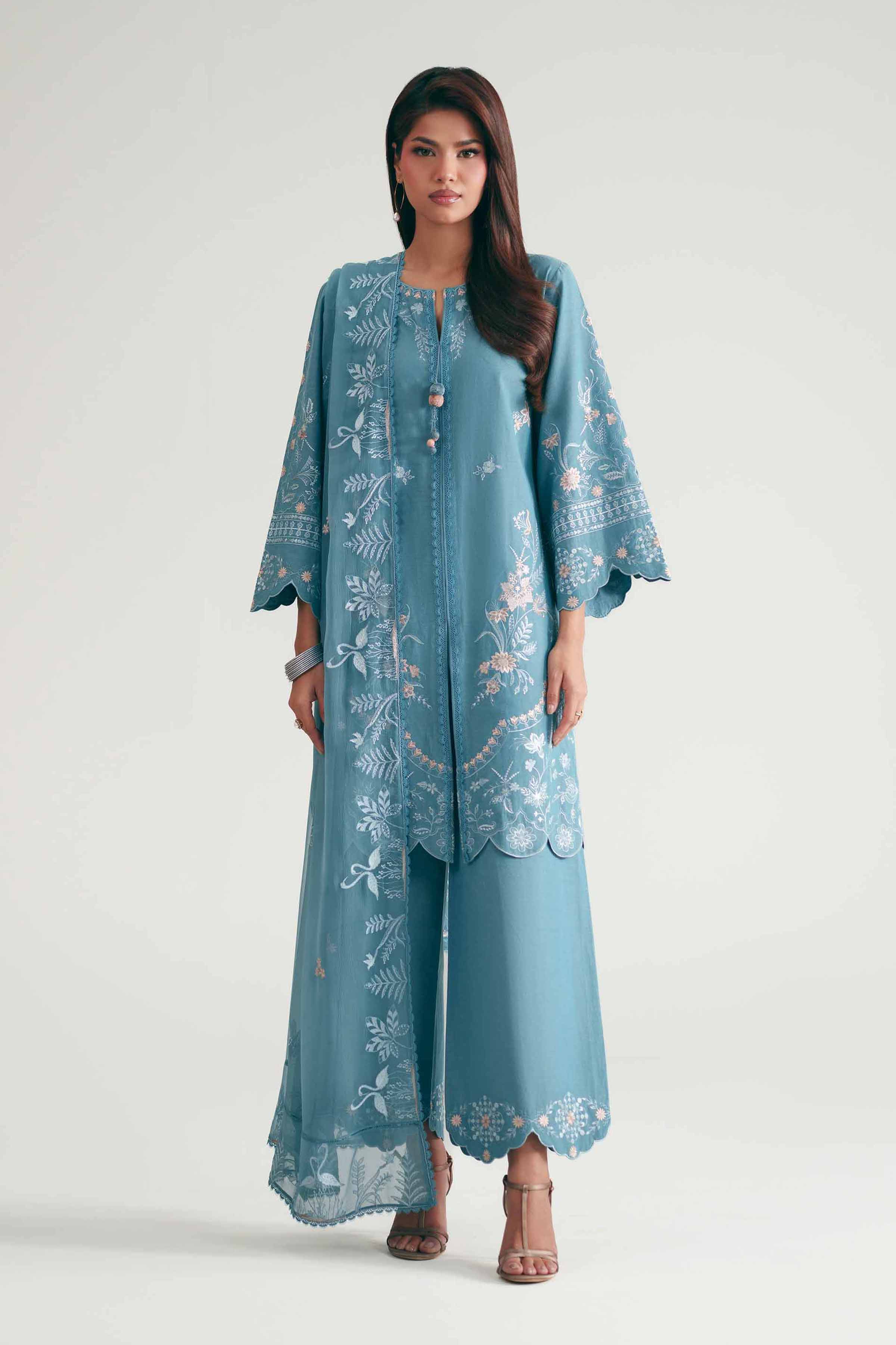3 Piece - Embroidered Suit - KFE26-218