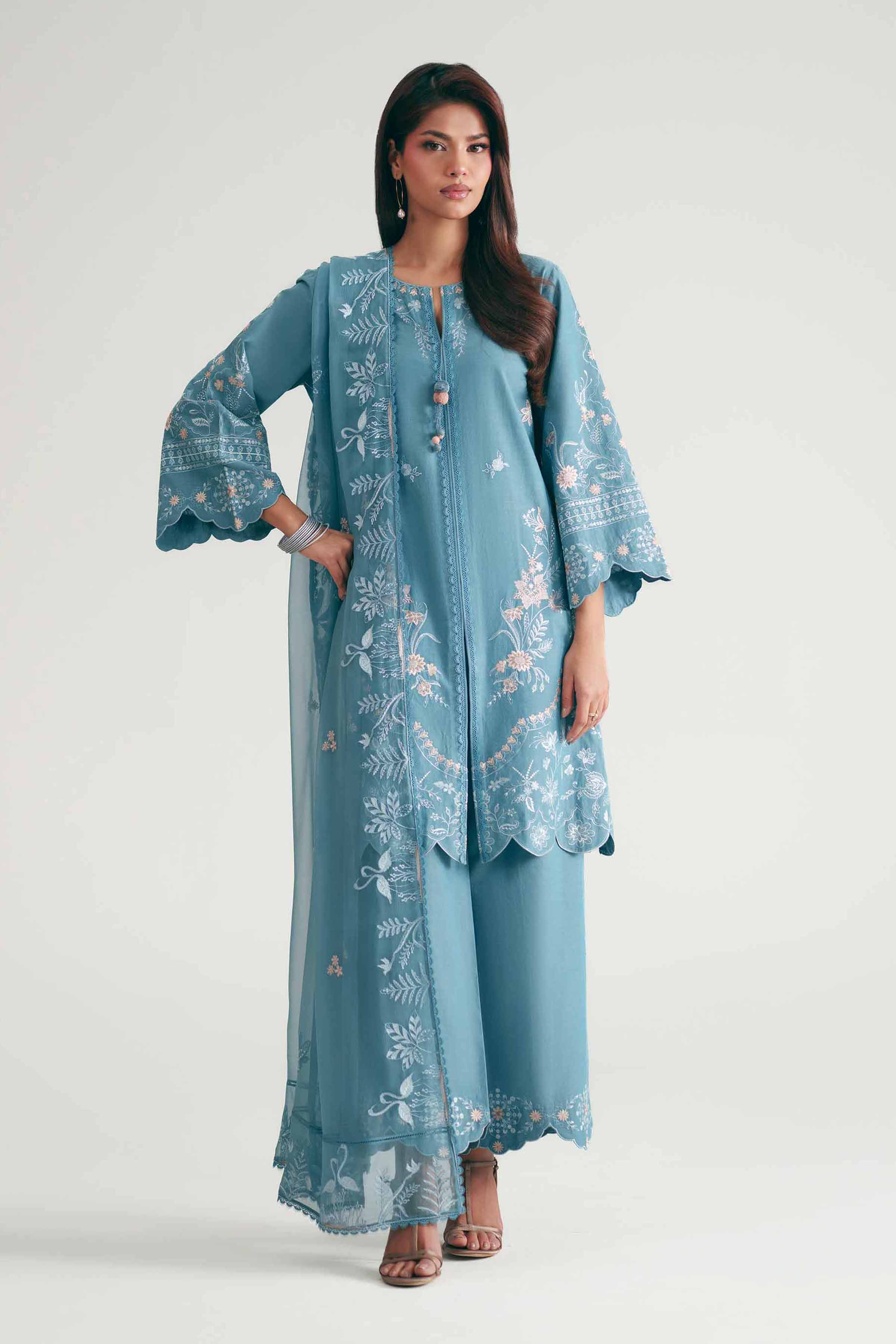 3 Piece - Embroidered Suit - KFE26-218