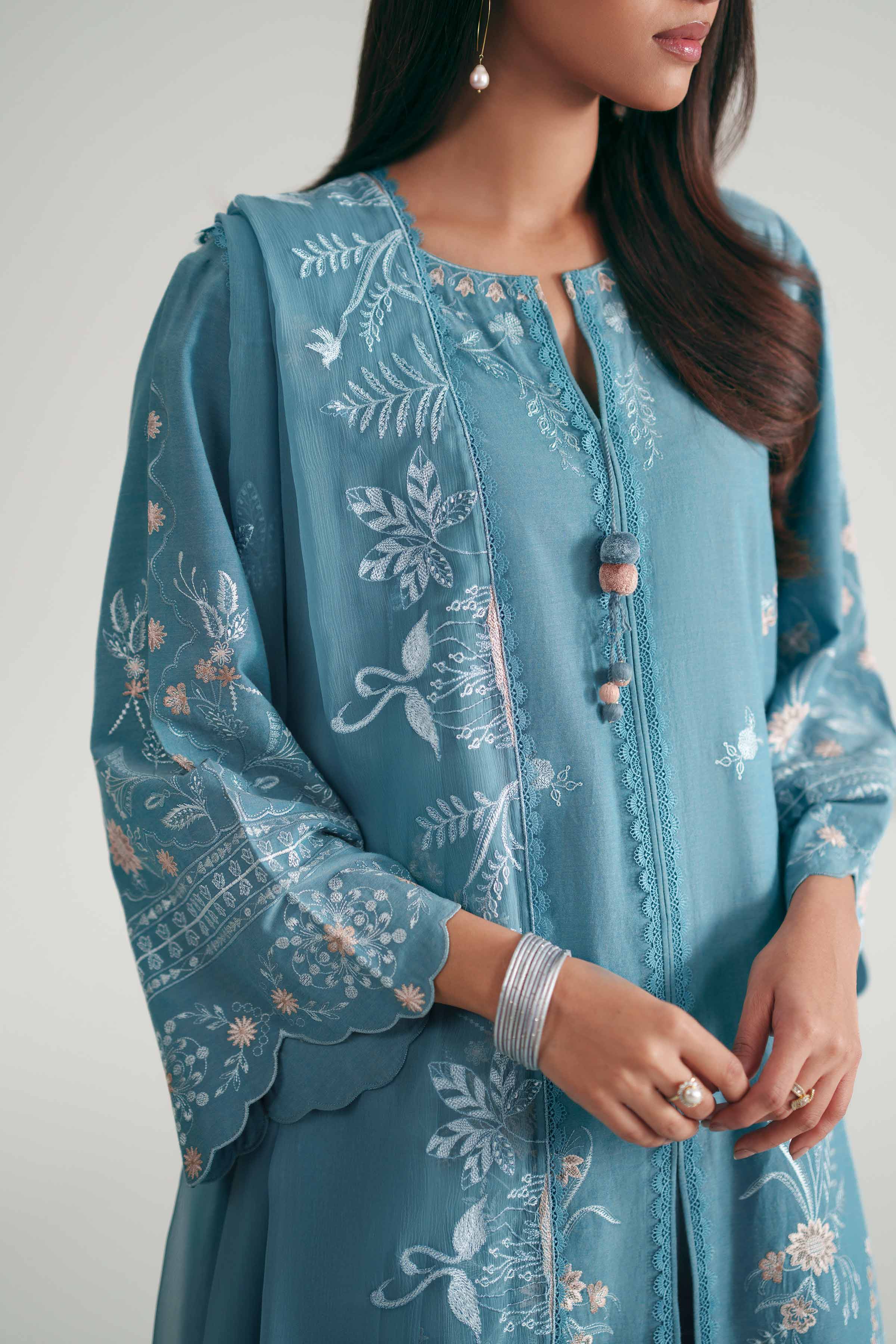 3 Piece - Embroidered Suit - KFE26-218
