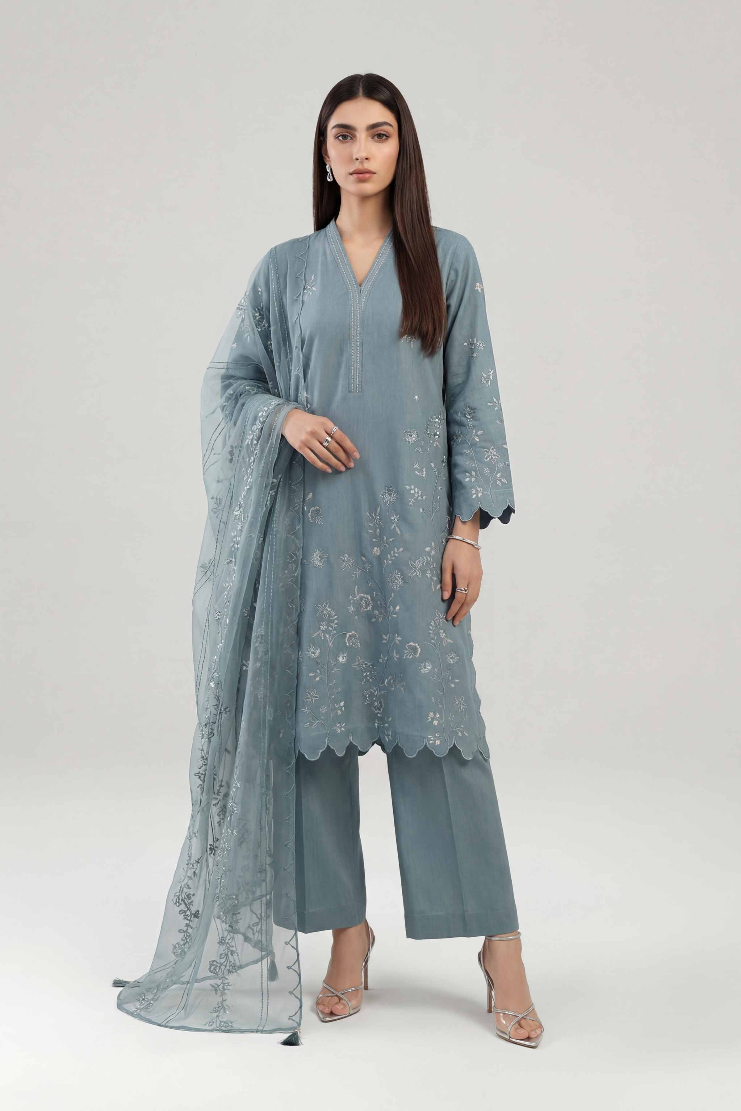 3 Piece - Embroidered Suit - KFE26-220