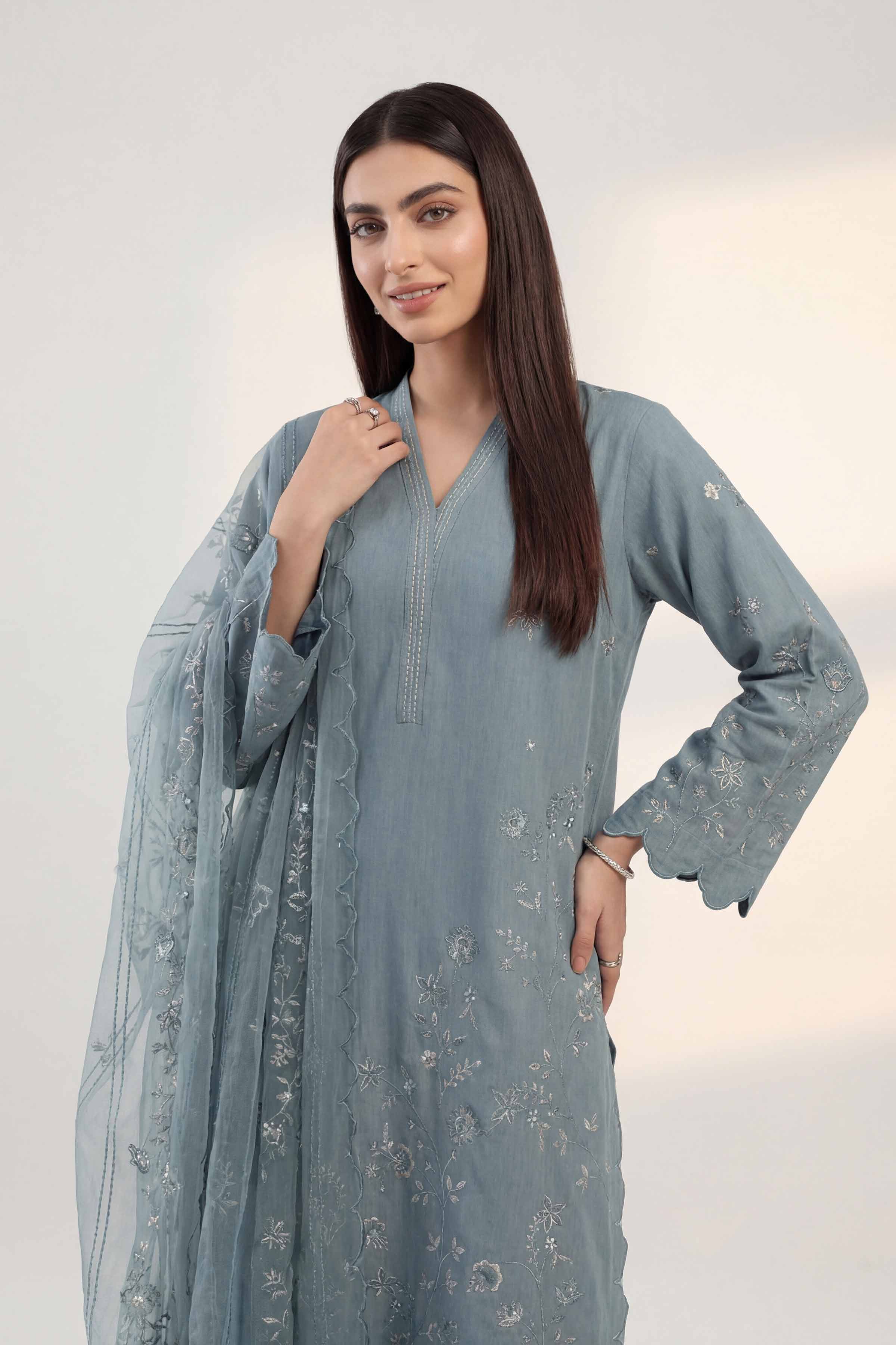 3 Piece - Embroidered Suit - KFE26-220