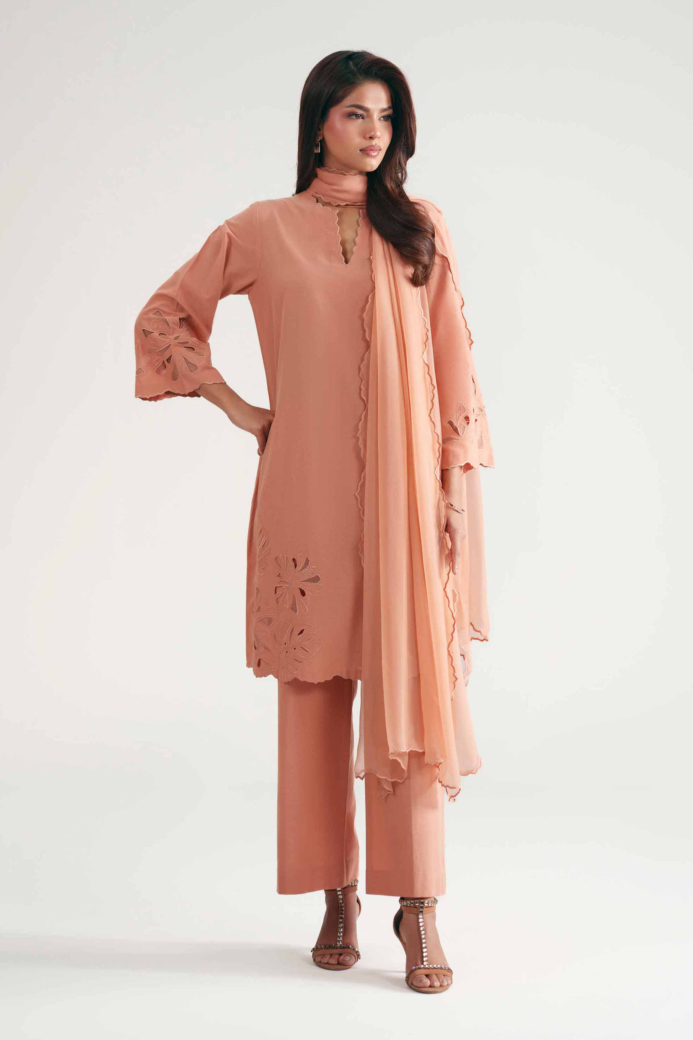 3 Piece - Embroidered Suit - KFE26-221
