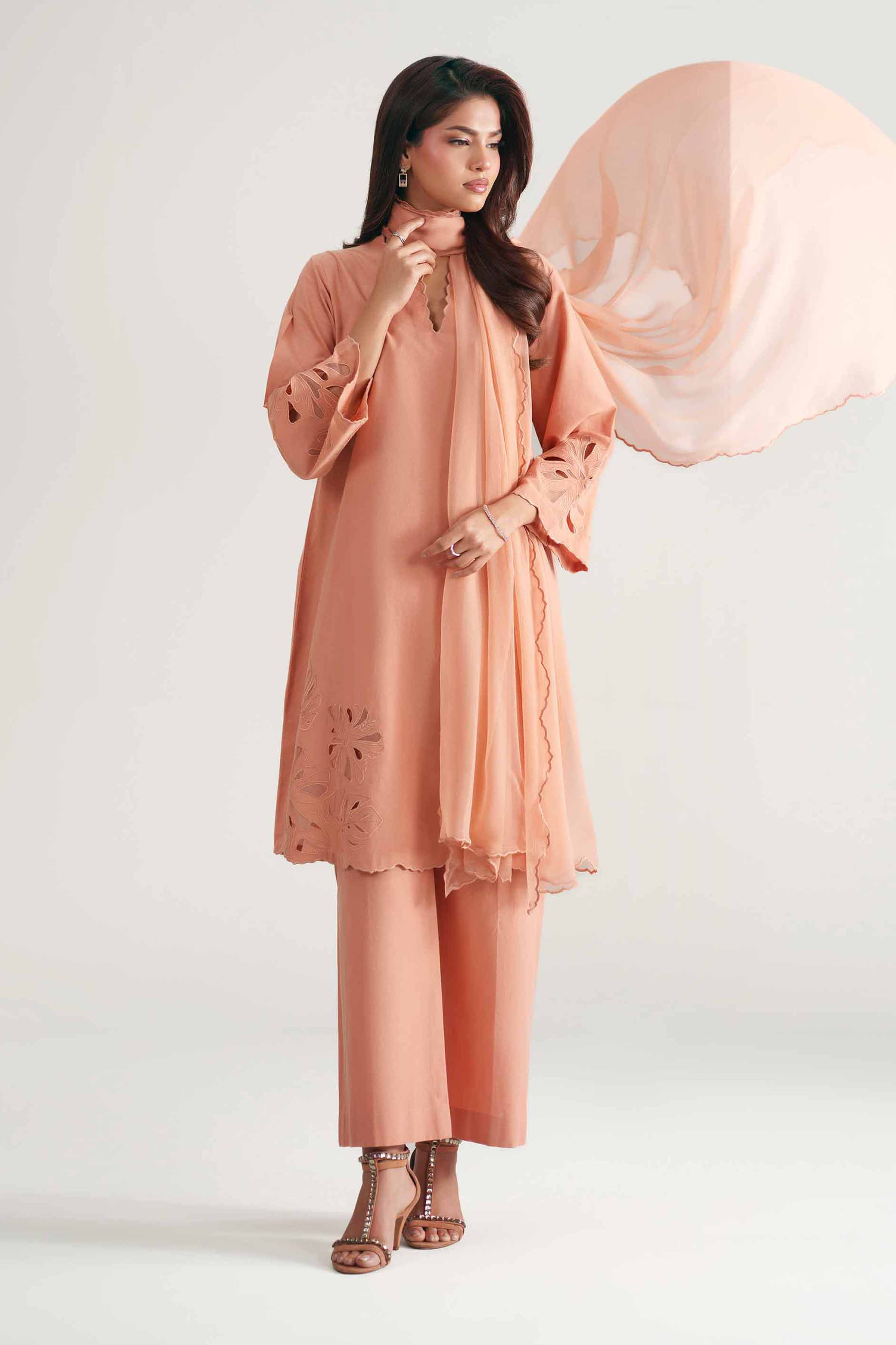 3 Piece - Embroidered Suit - KFE26-221