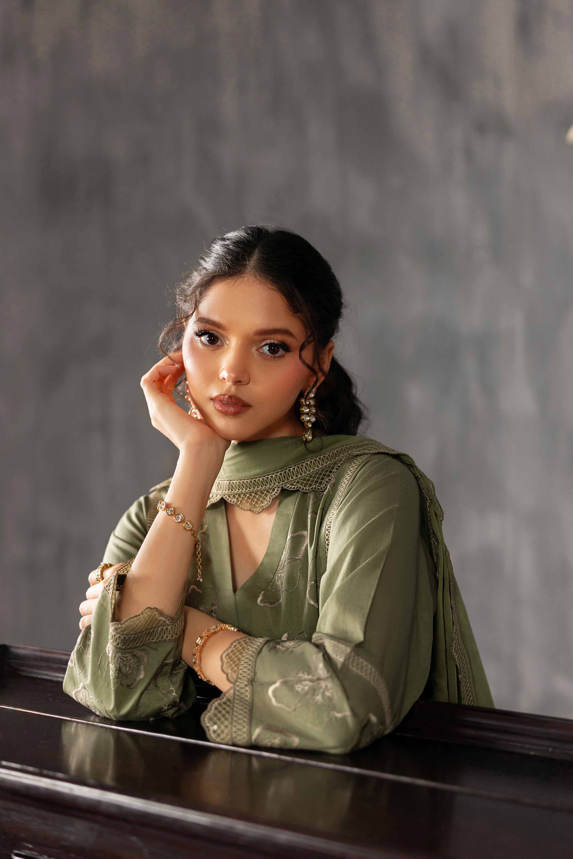 3 Piece - Embroidered Suit - KFE26-225