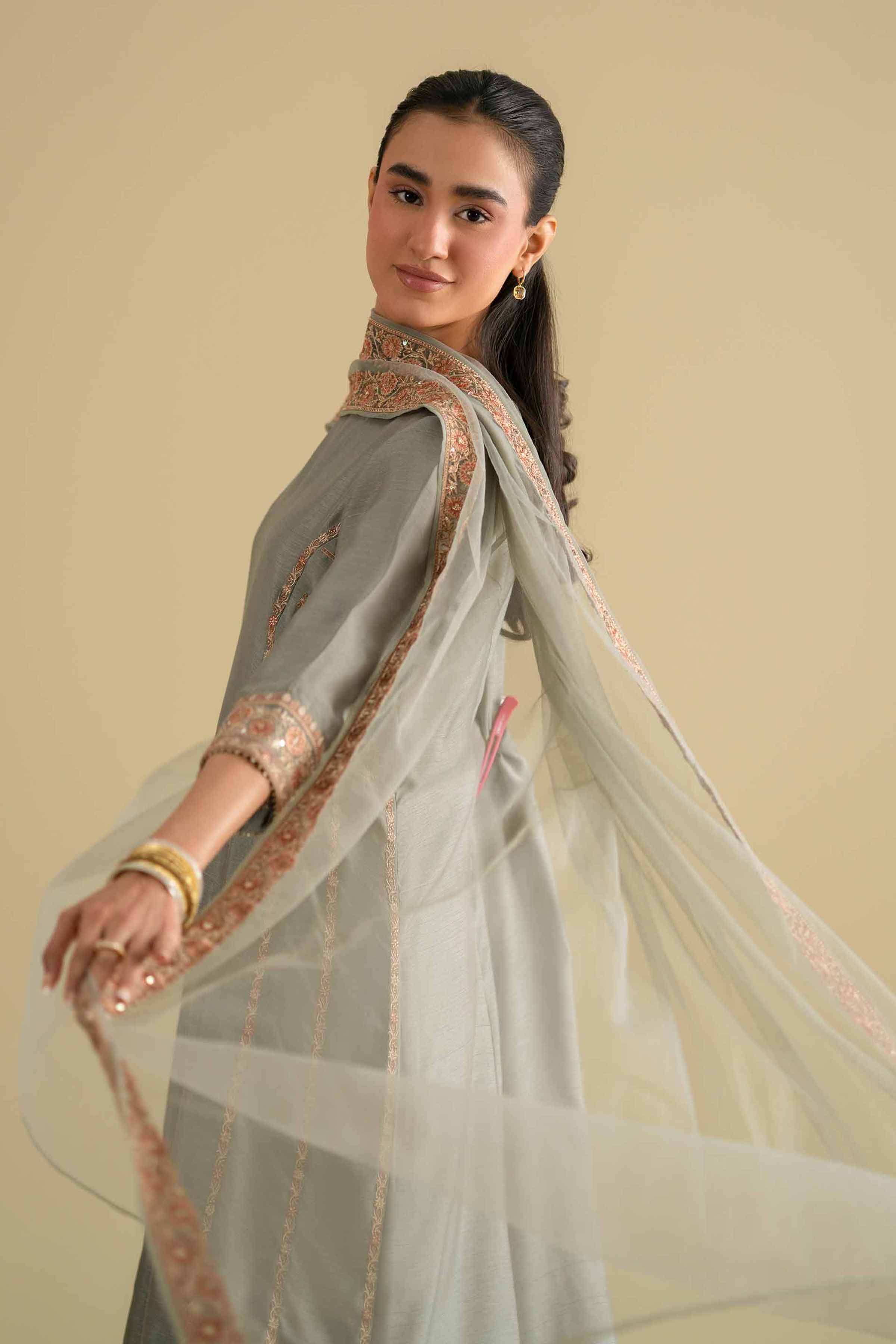 3 Piece - Embroidered Suit - KFE26-233 for Women - Pret Collection | Nishat | Shop Online