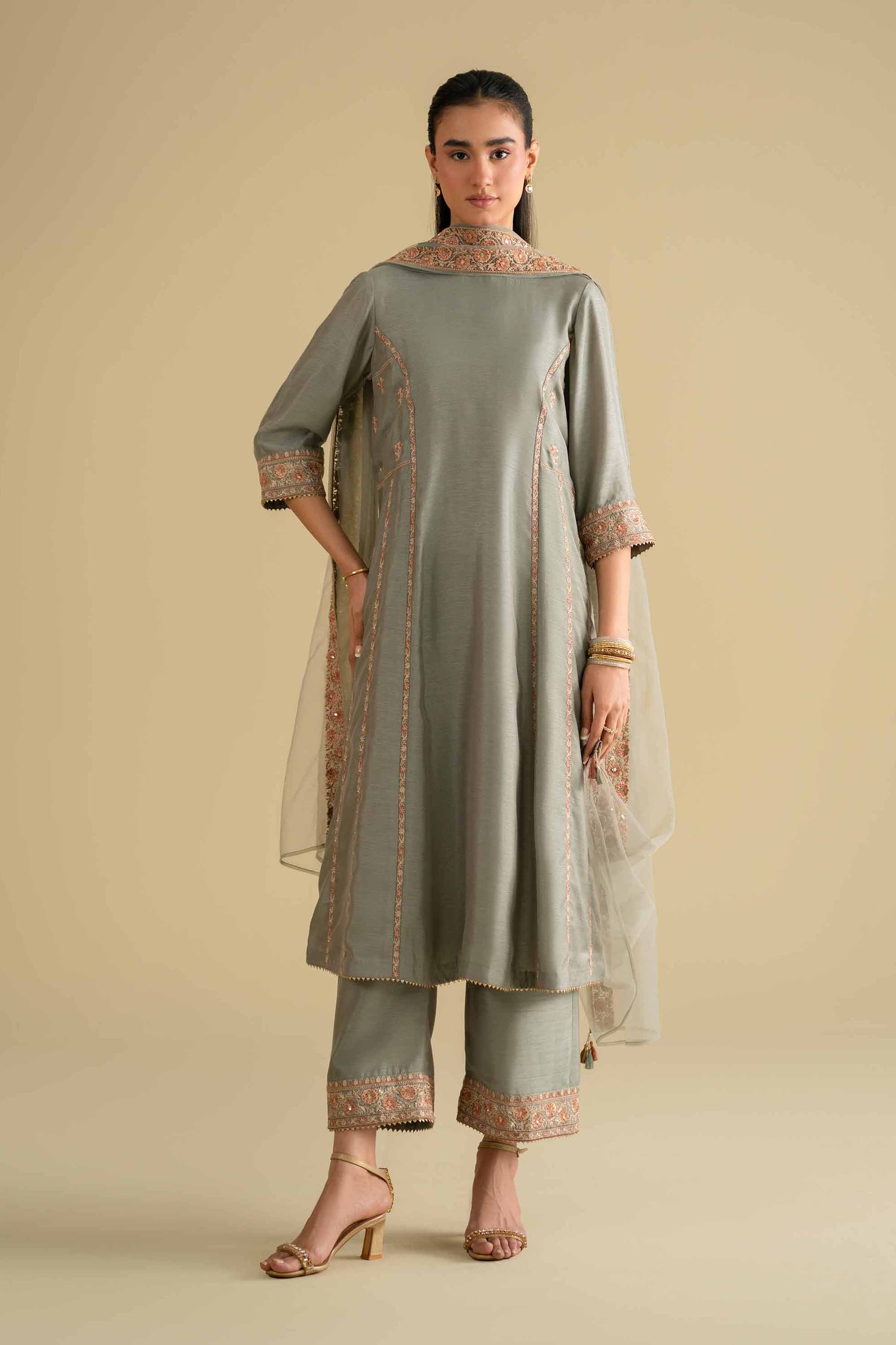 3 Piece - Embroidered Suit - KFE26-233 for Women - Pret Collection | Nishat | Shop Online