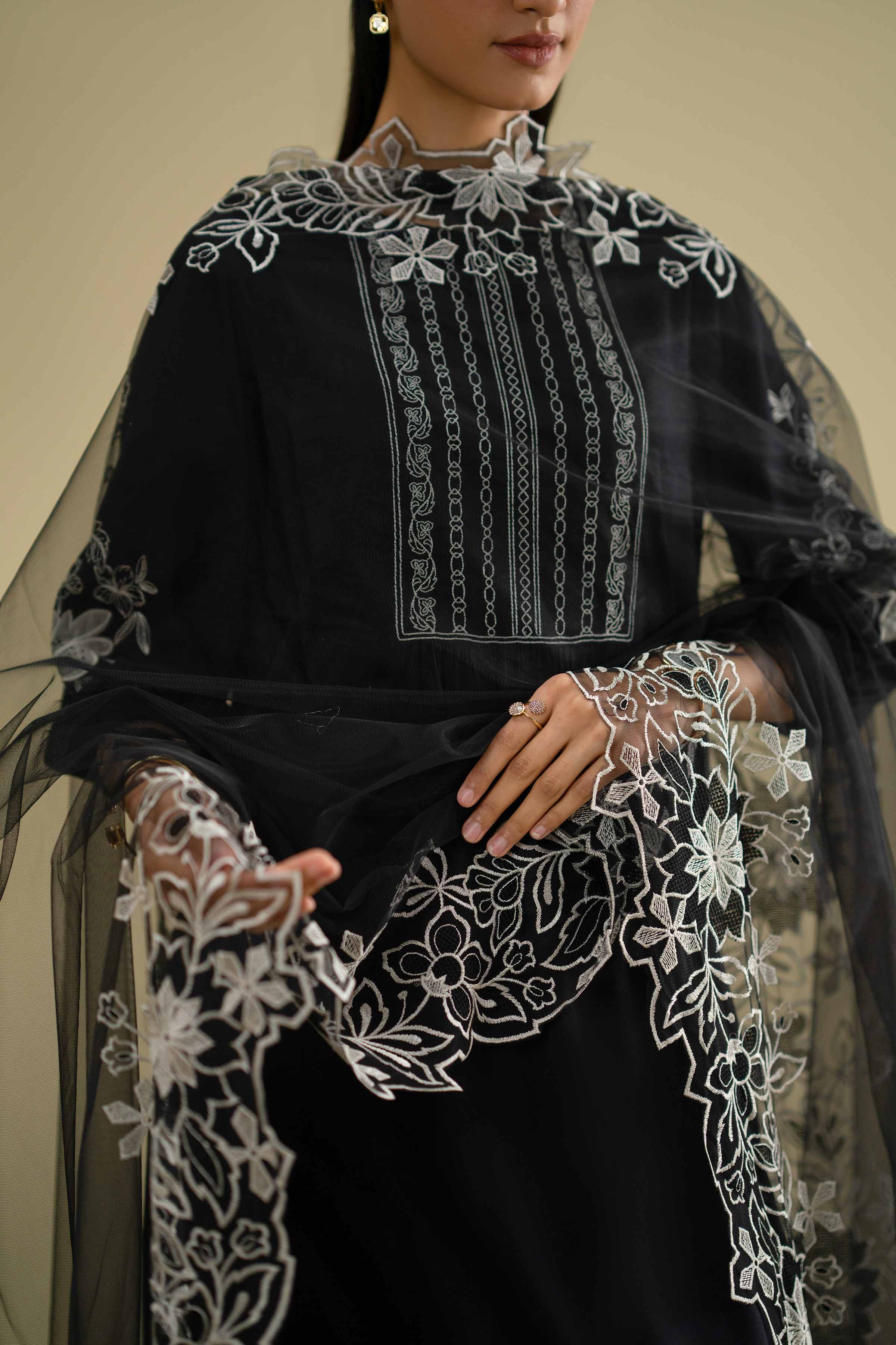 Embroidered Dupatta - KFE26-234 for Women - Pret Collection | Nishat | Shop Online