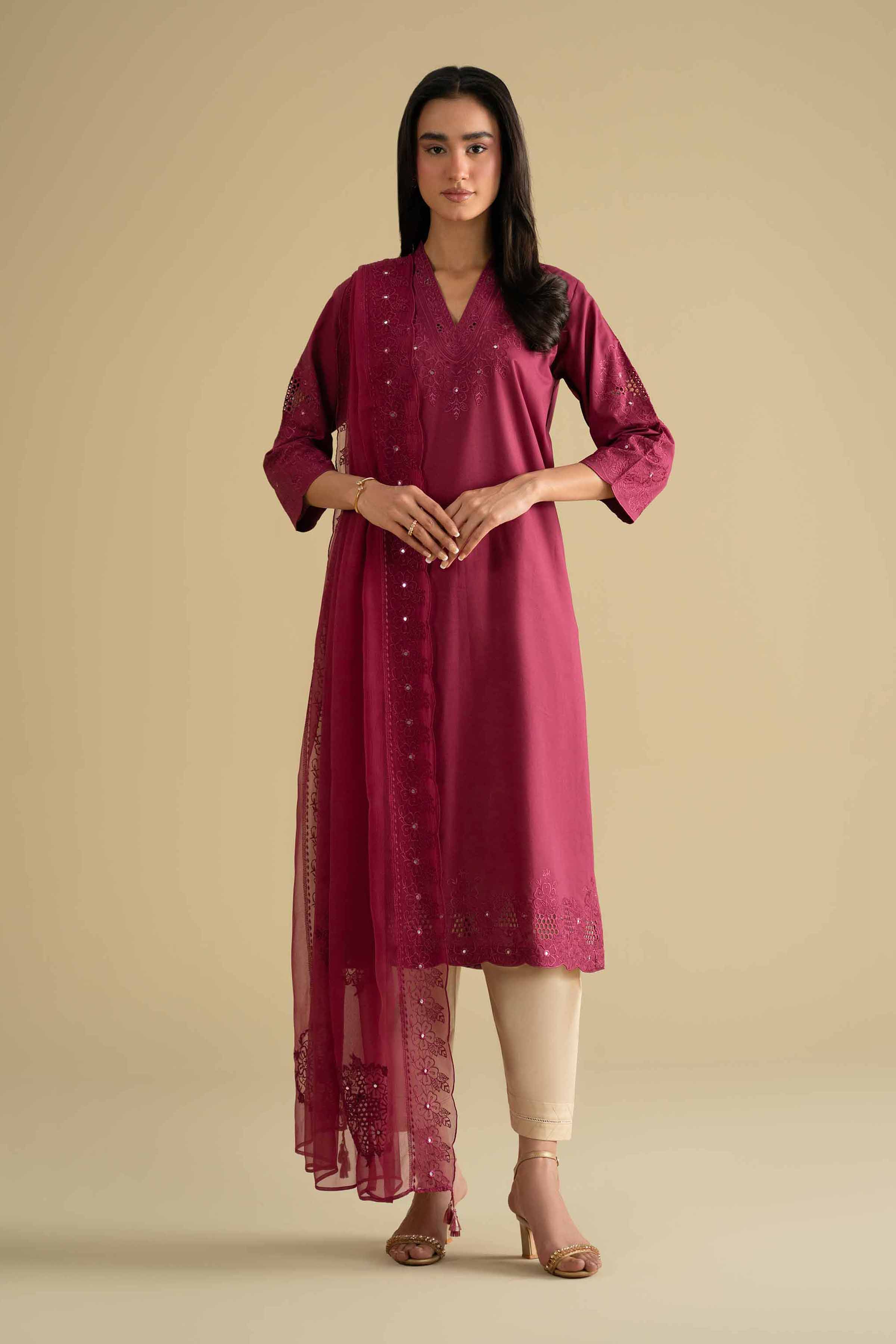 2 Piece - Embroidered Suit - KFE26-24 for Women - Pret Collection | Nishat | Shop Online