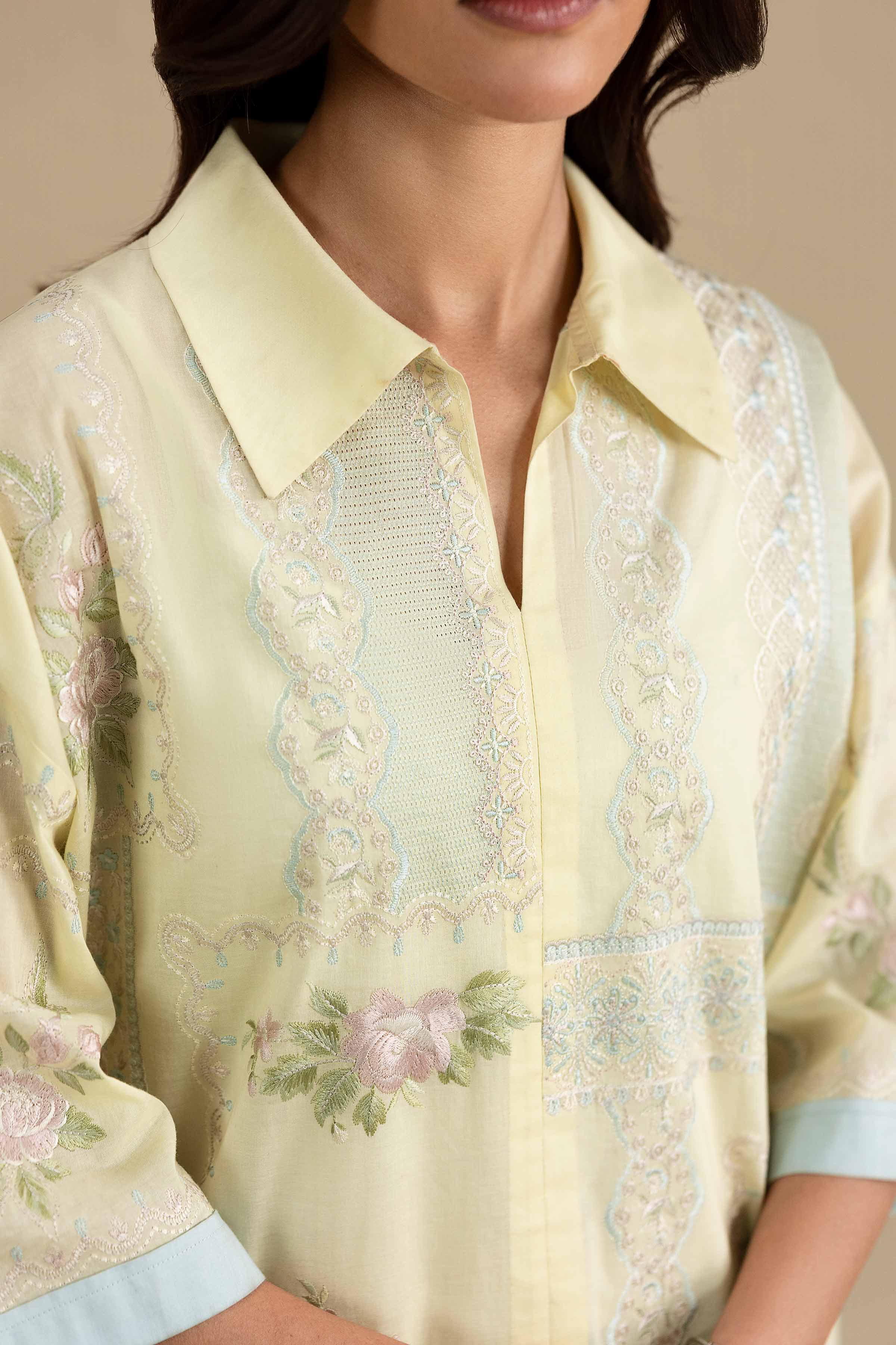 2 Piece - Embroidered Suit - KFE26-33