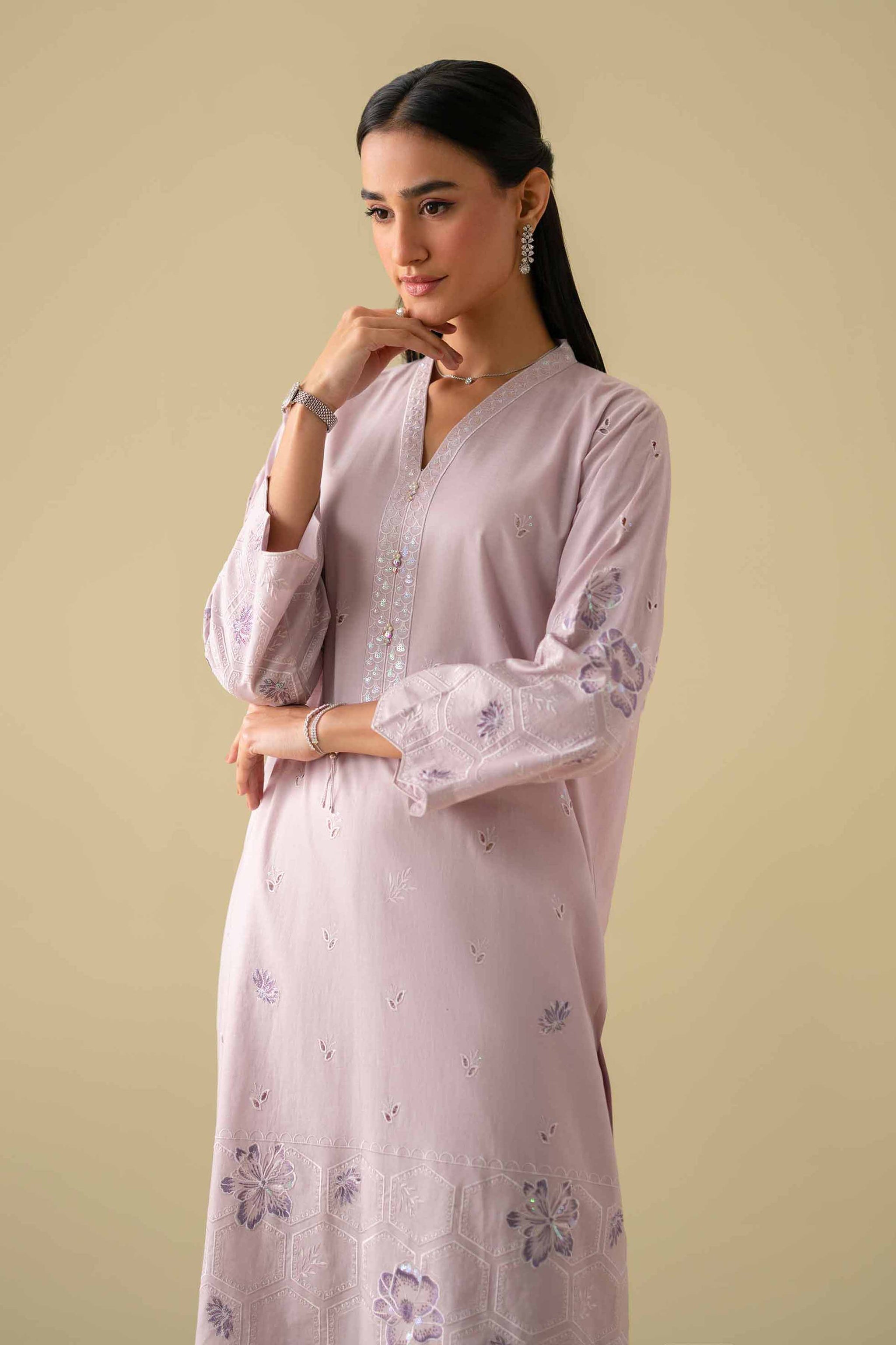 2 Piece - Embroidered Suit - KFE26-34