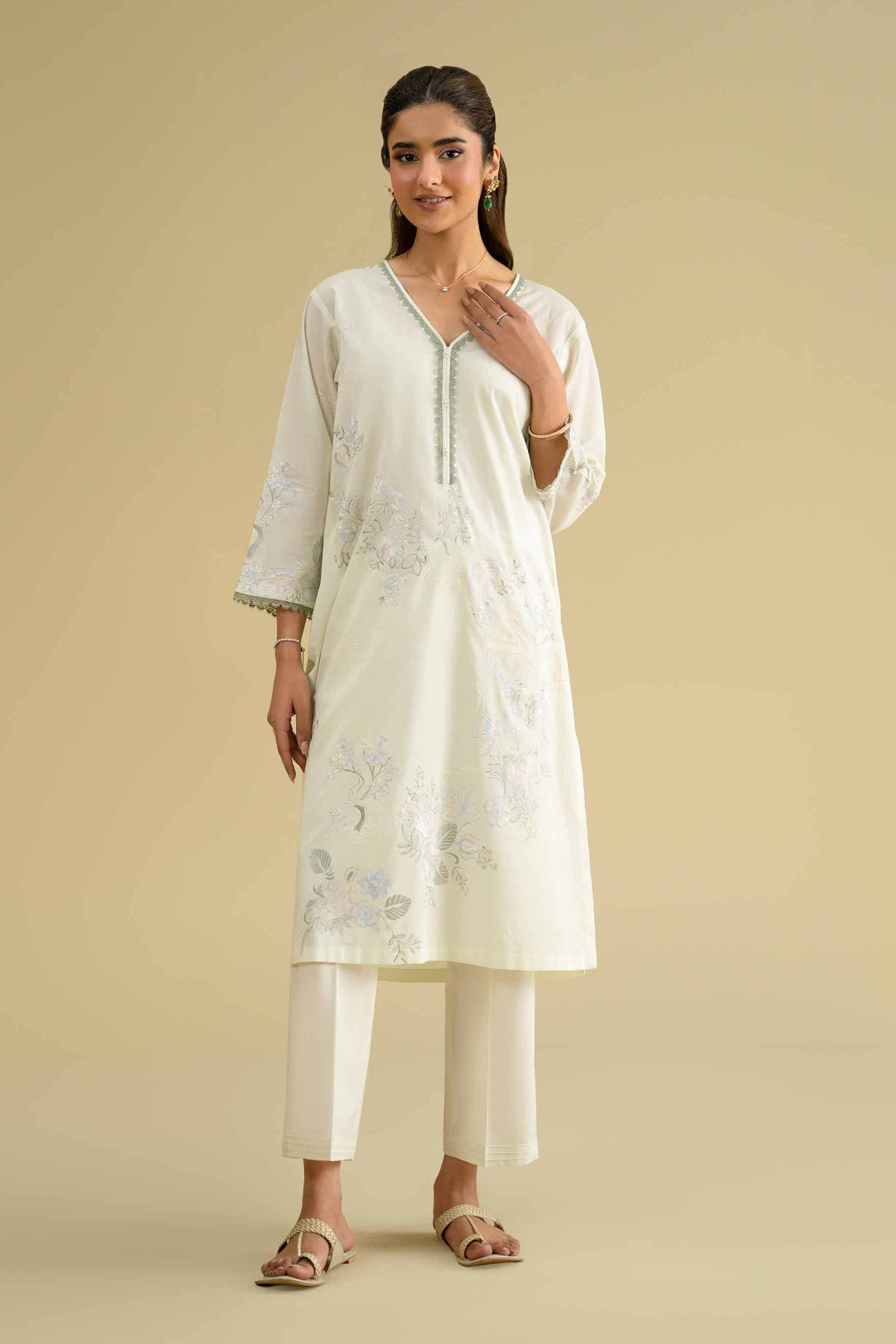 2 Piece - Embroidered Suit - KFE26-59 for Women - Pret Collection | Nishat | Shop Online