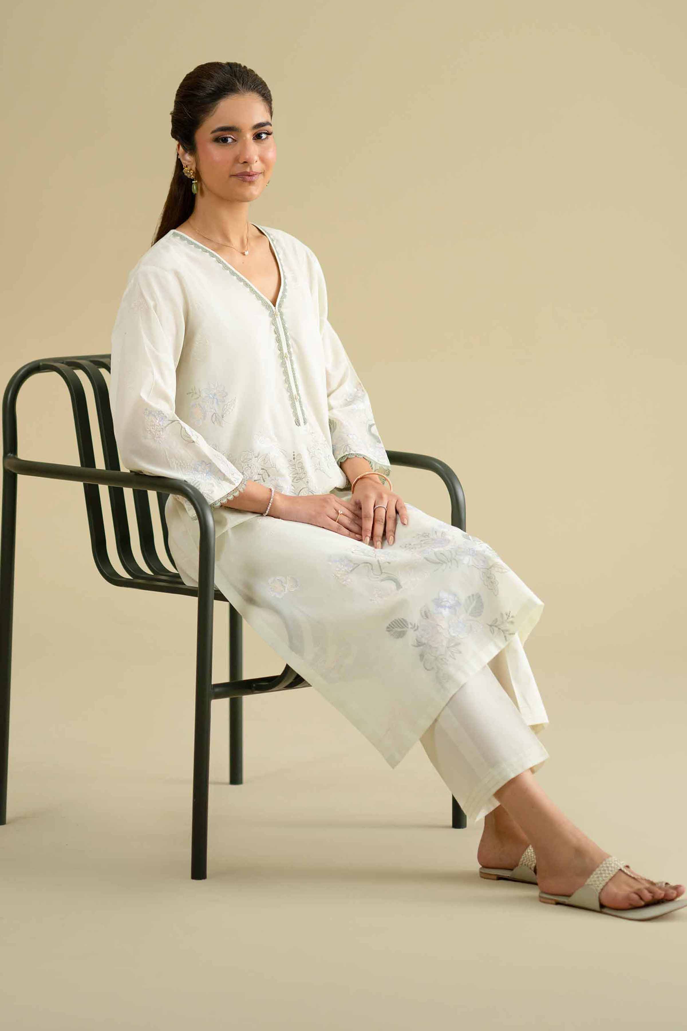 2 Piece - Embroidered Suit - KFE26-59 for Women - Pret Collection | Nishat | Shop Online