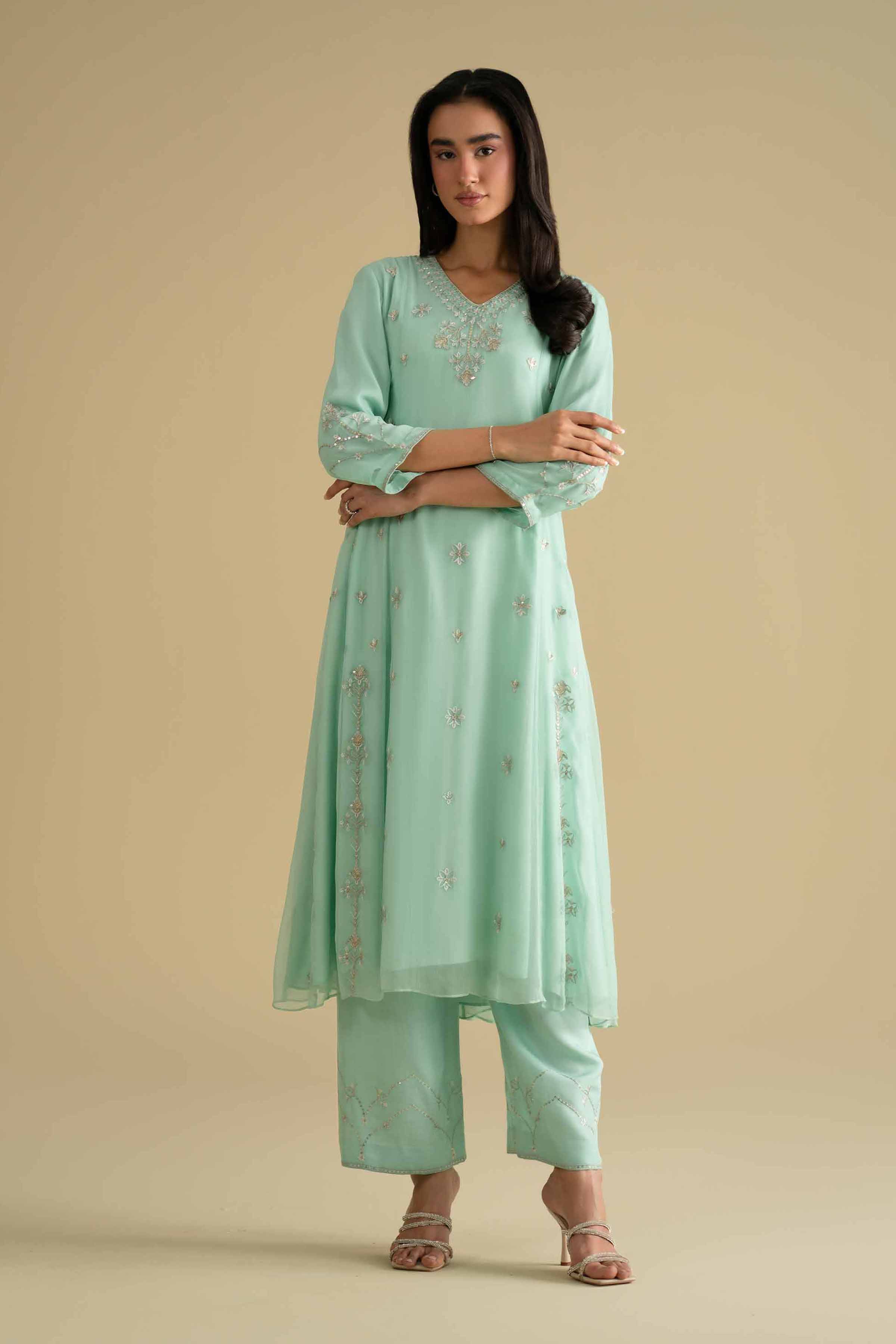 2 Piece - Embroidered Suit - KFE26-61 for Women - Pret Collection | Nishat | Shop Online