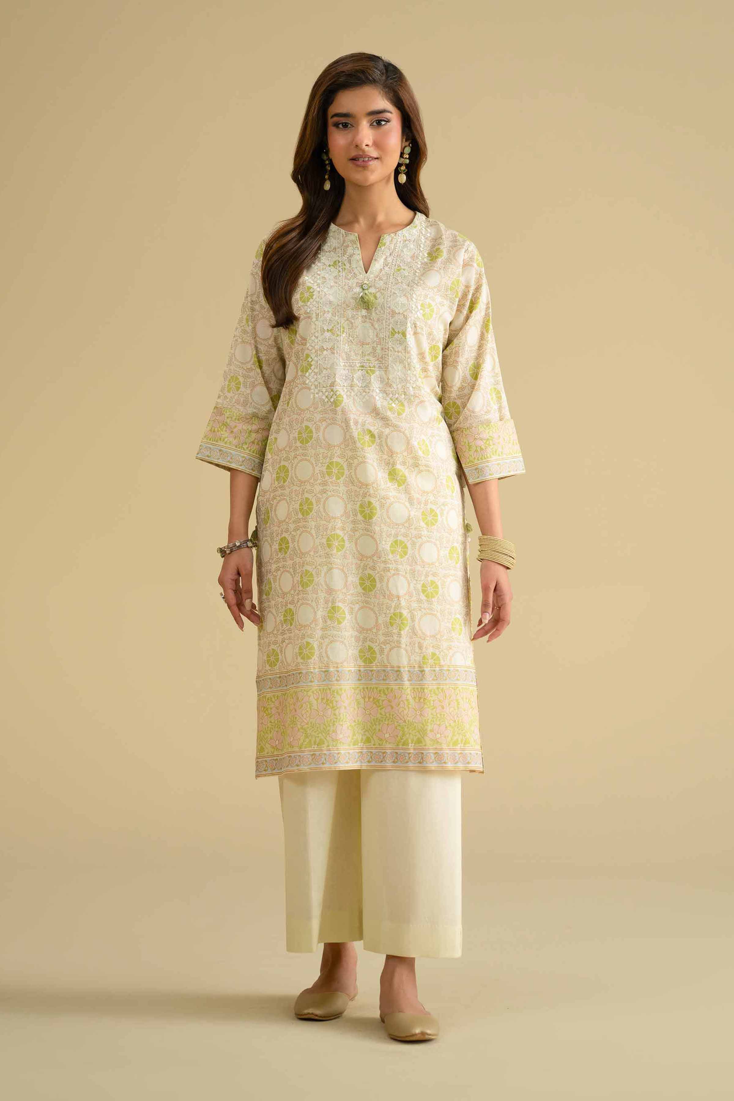 2 Piece - Printed Embroidered Suit - KFE26-63 for Women - Pret Collection | Nishat | Shop Online