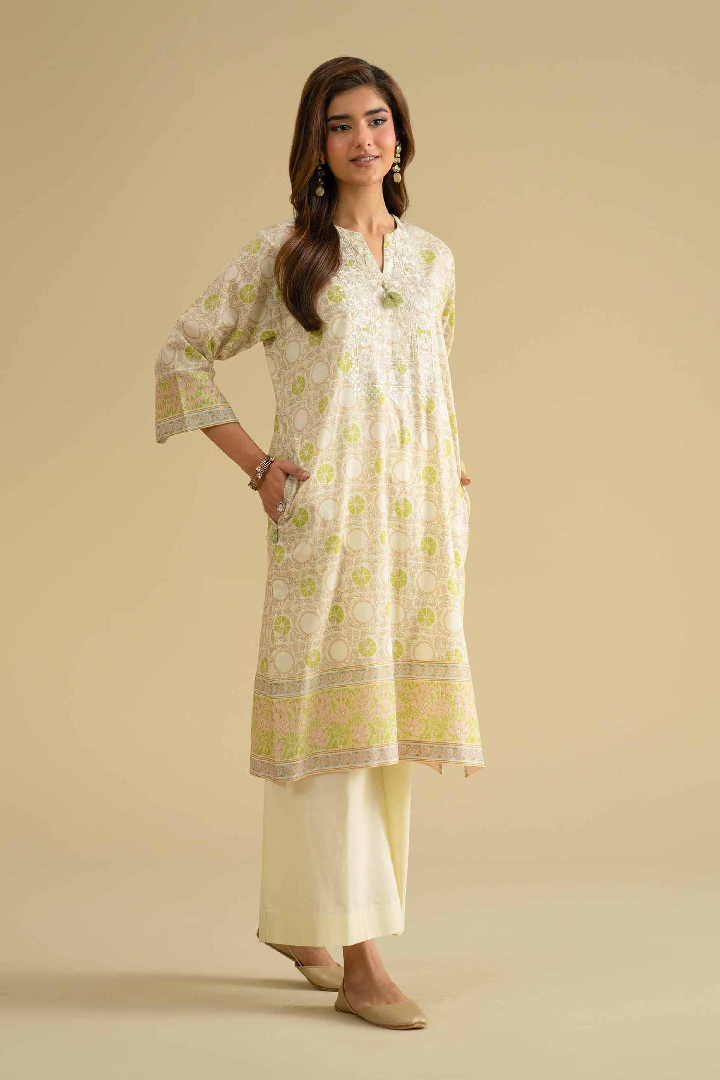 2 Piece - Printed Embroidered Suit - KFE26-63 for Women - Pret Collection | Nishat | Shop Online
