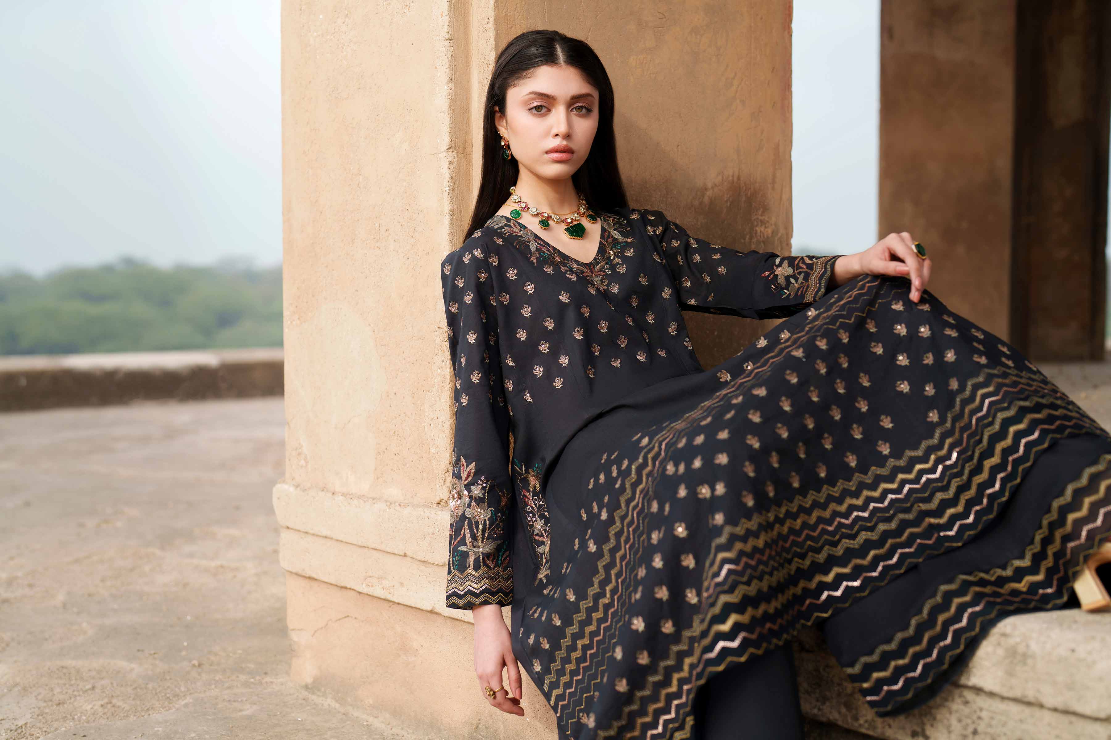 2 Piece - Embroidered Suit - KFE26-67 for Women - Pret Collection | Nishat | Shop Online