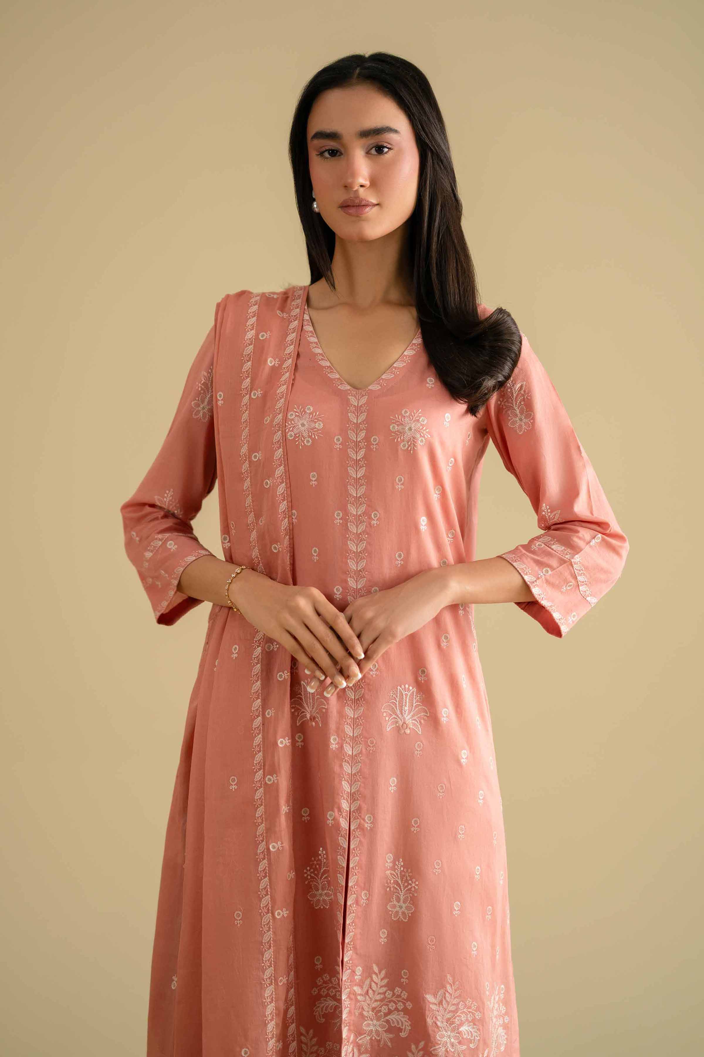 3 Piece - Embroidered Suit - KFE26-75 for Women - Pret Collection | Nishat | Shop Online