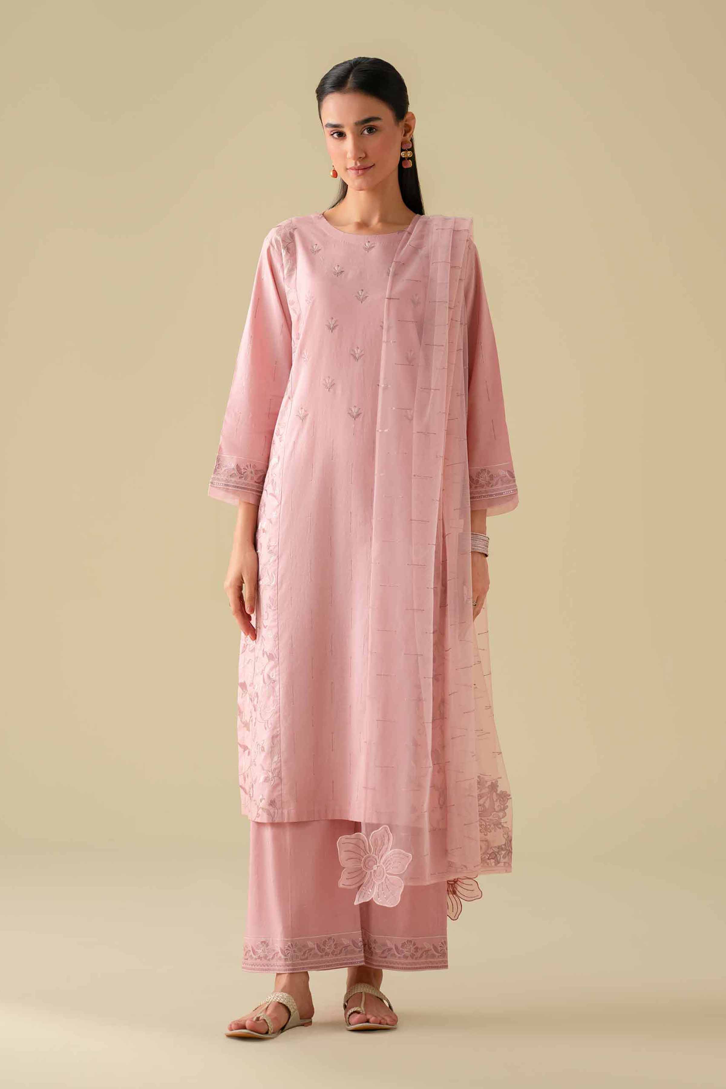 3 Piece - Embroidered Suit - KFE26-80 for Women - Pret Collection | Nishat | Shop Online