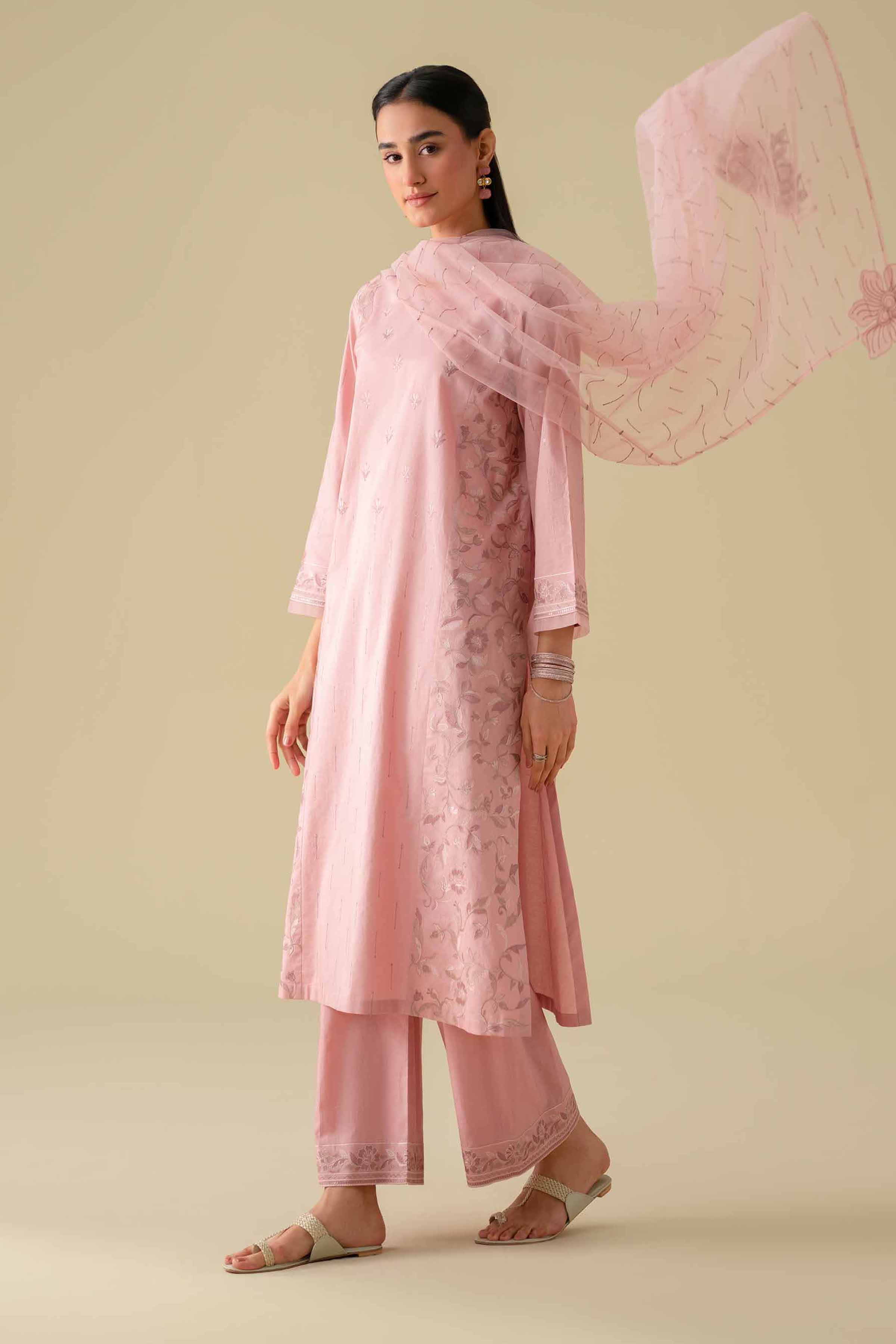 3 Piece - Embroidered Suit - KFE26-80 for Women - Pret Collection | Nishat | Shop Online