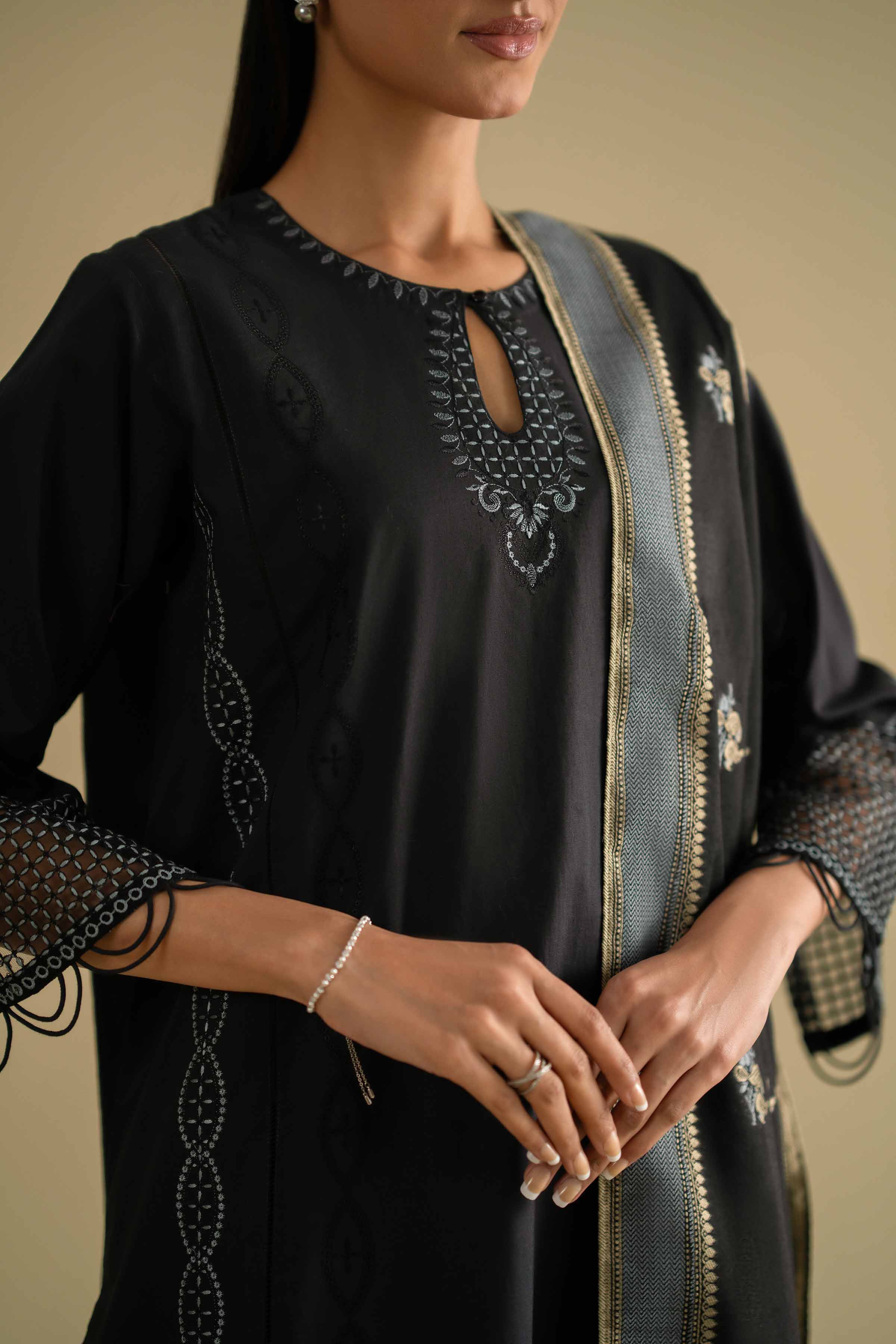 3 Piece - Embroidered Suit - KFE26-82 for Women - Pret Collection | Nishat | Shop Online