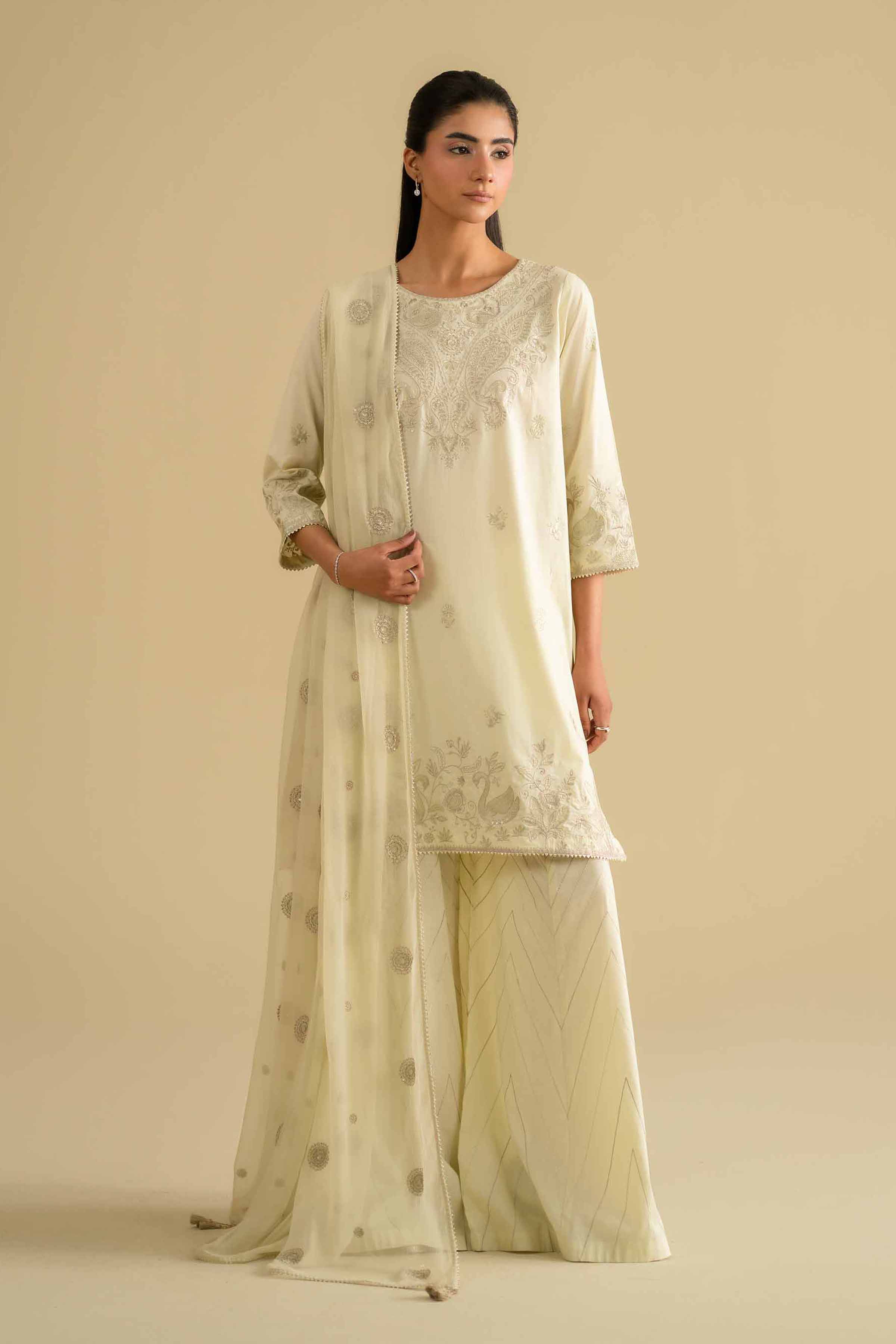 3 Piece - Embroidered Suit - KFE26-88 for Women - Pret Collection | Nishat | Shop Online