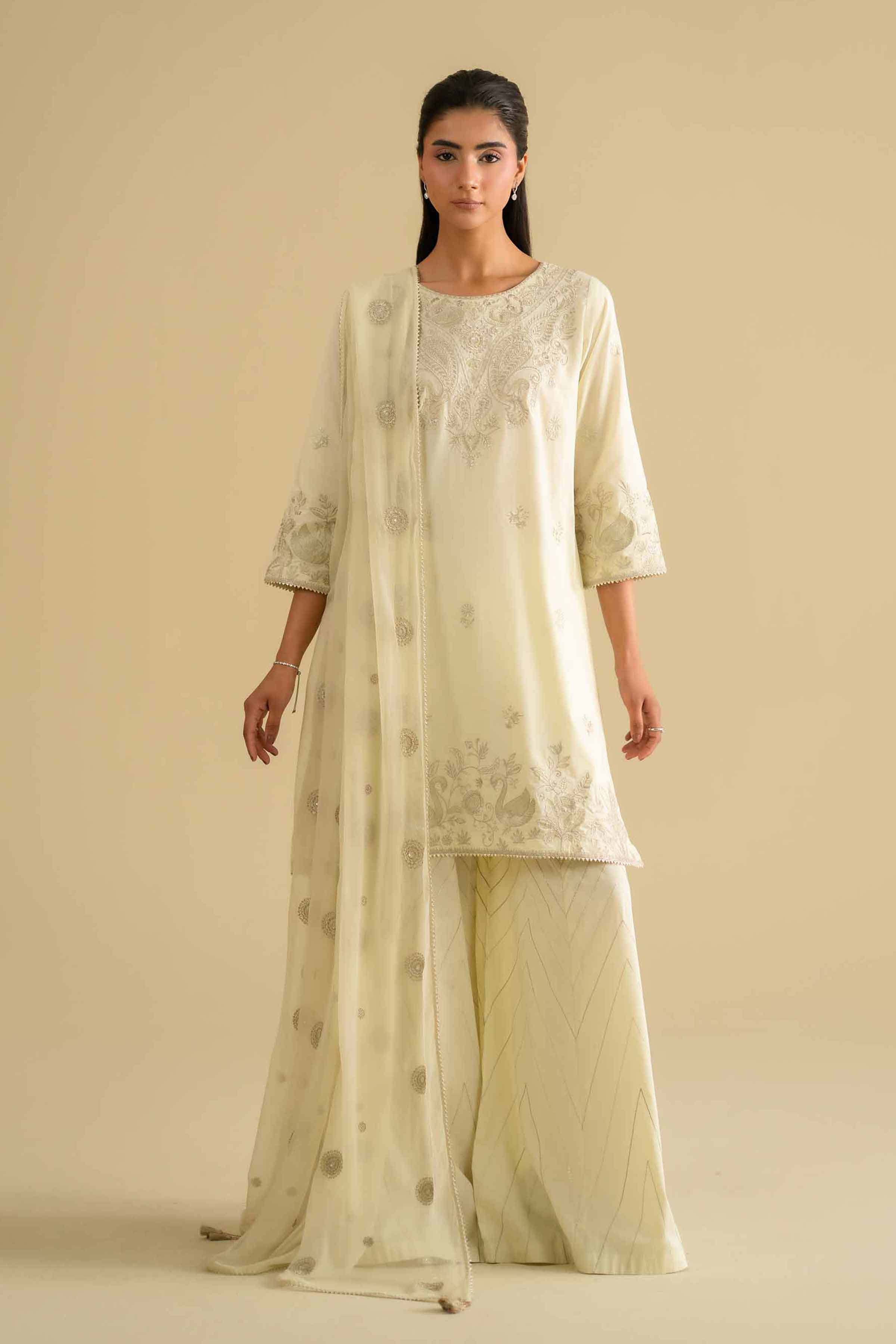 3 Piece - Embroidered Suit - KFE26-88 for Women - Pret Collection | Nishat | Shop Online