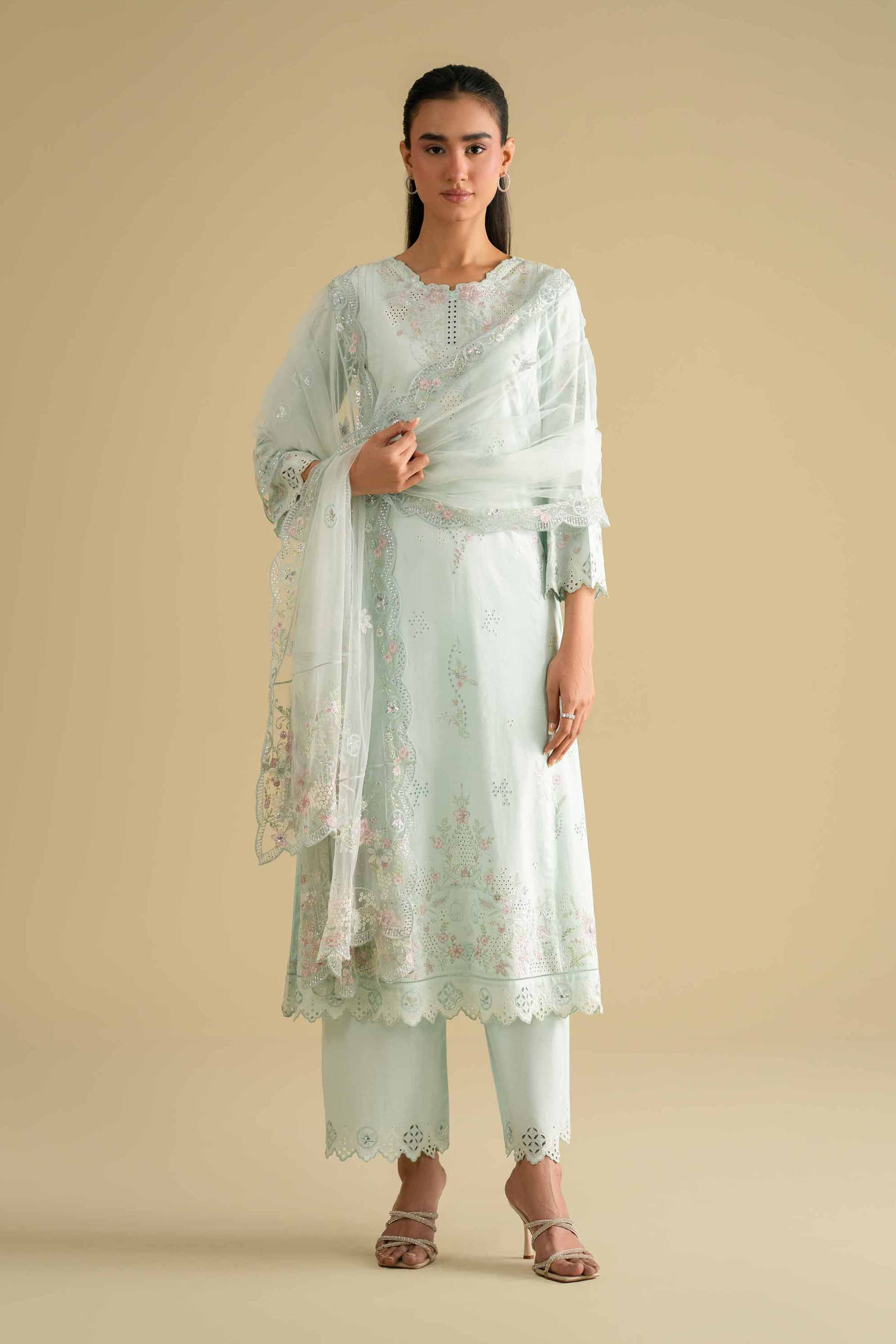 3 Piece - Embroidered Suit - KFE26-91 for Women - Pret Collection | Nishat | Shop Online