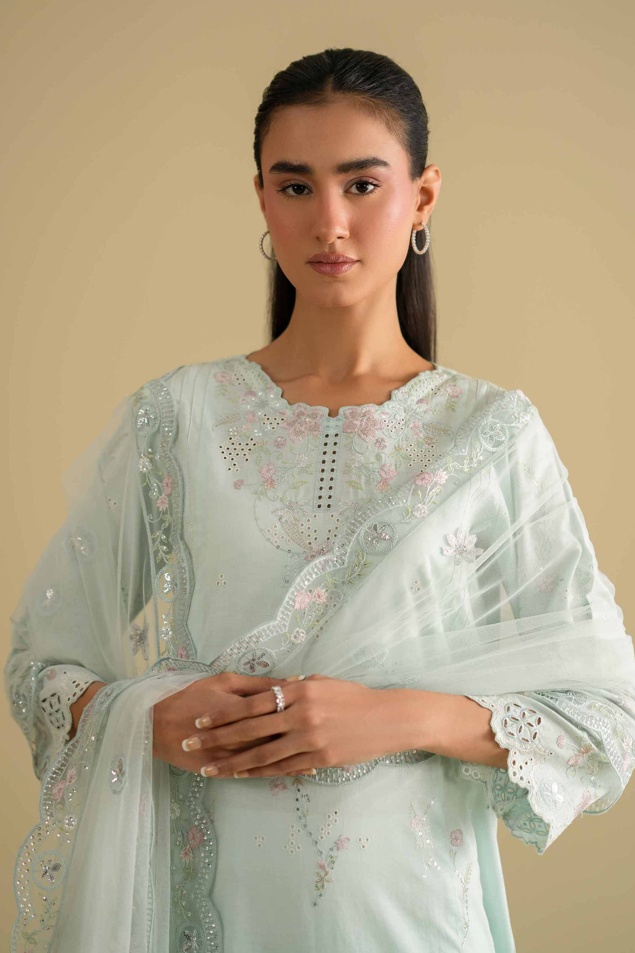 3 Piece - Embroidered Suit - KFE26-91 for Women - Pret Collection | Nishat | Shop Online