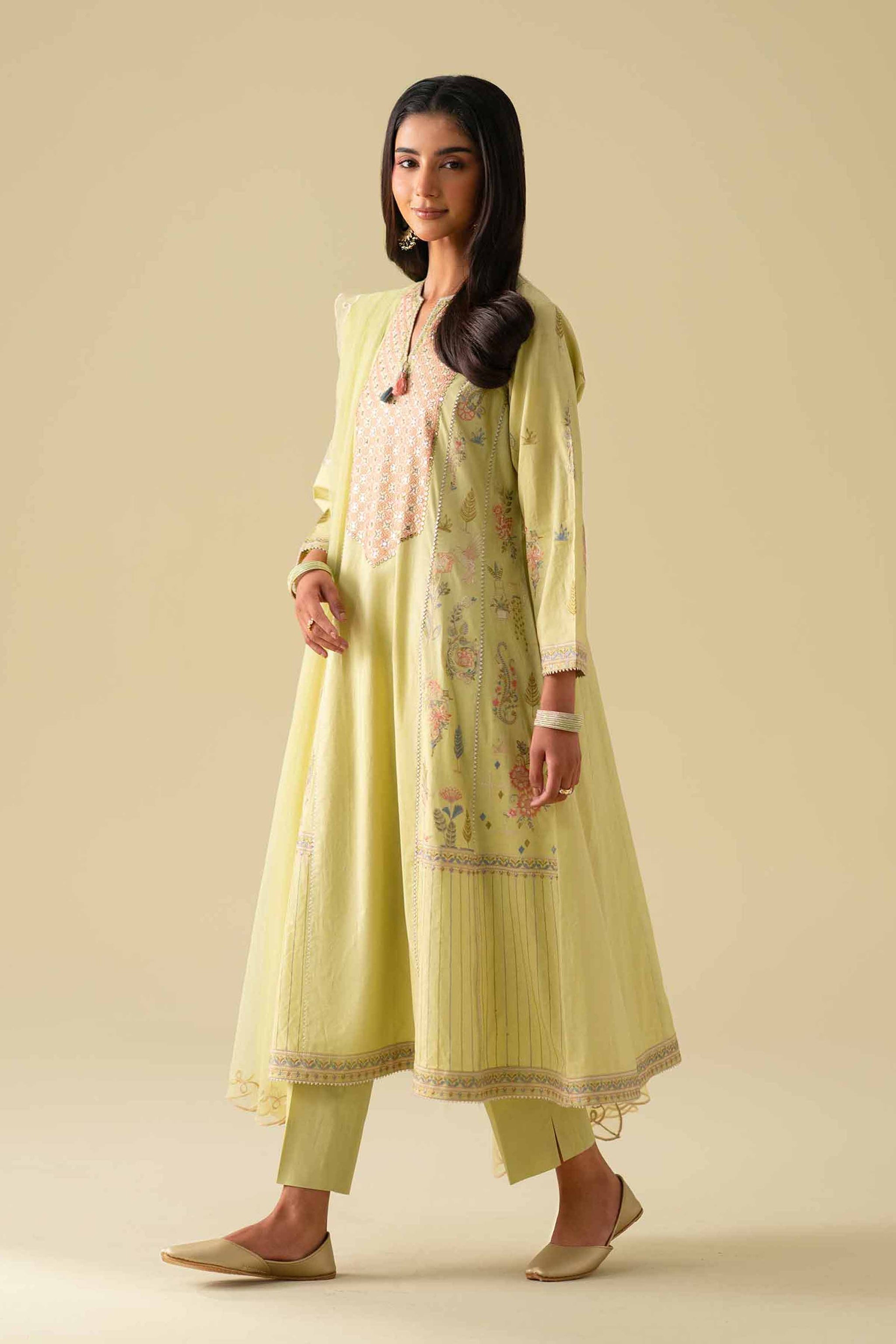 3 Piece - Embroidered Suit - KFE26-98