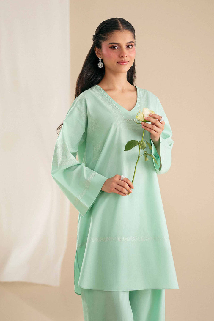 2 Piece - Embroidered Suit - KFS25-110 - for Women - Luxury Pret Collection | Nishat | Shop Online