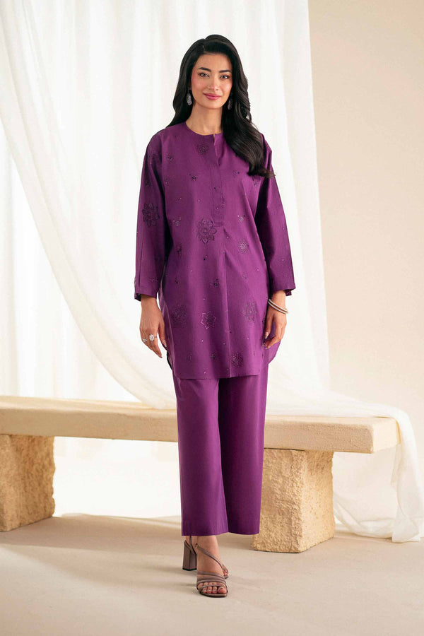 2 Piece - Printed Embroidered Suit - KFS25-119 - for Women - Luxury Pret Collection | Nishat | Shop Online