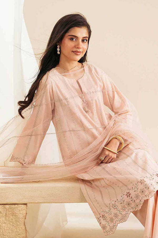 3 Piece - Embroidered Suit - KFS25-123 - for Women - Luxury Pret Collection | Nishat | Shop Online