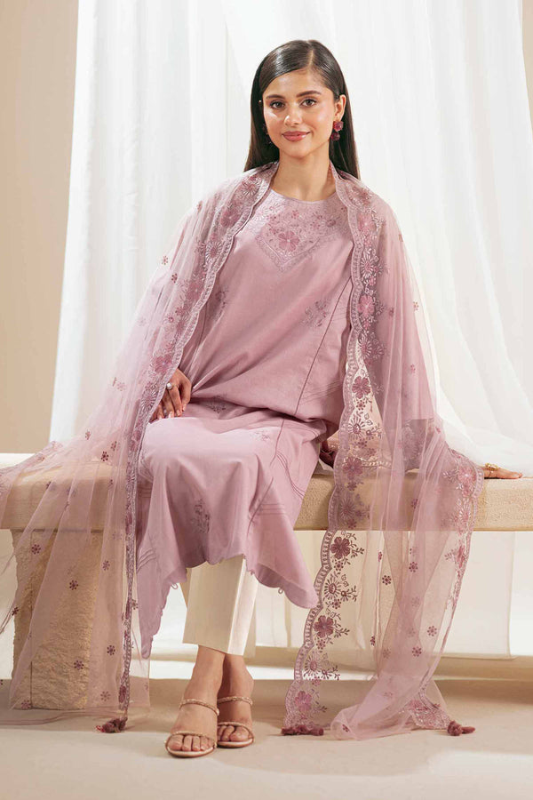 2 Piece - Embroidered Suit - KFS25-74 - for Women - Luxury Pret Collection | Nishat | Shop Online