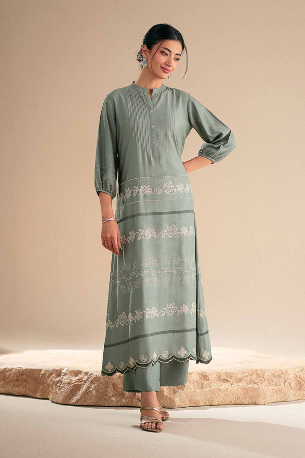 2 Piece - Embroidered Suit - KFS25-90 - for Women - Luxury Pret Collection | Nishat | Shop Online