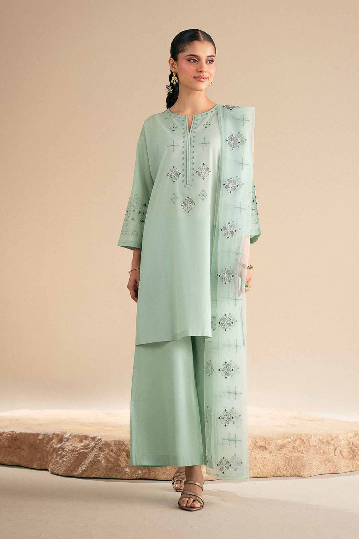 3 Piece - Embroidered Suit - KFS25-95 - for Women - Luxury Pret Collection | Nishat | Shop Online