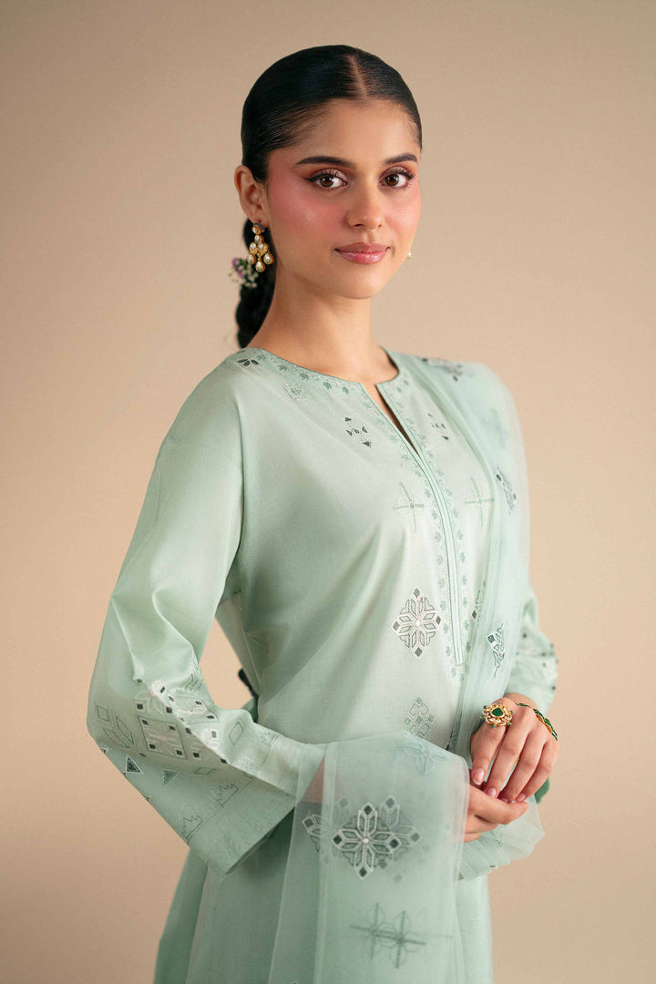 3 Piece - Embroidered Suit - KFS25-95 - for Women - Luxury Pret Collection | Nishat | Shop Online