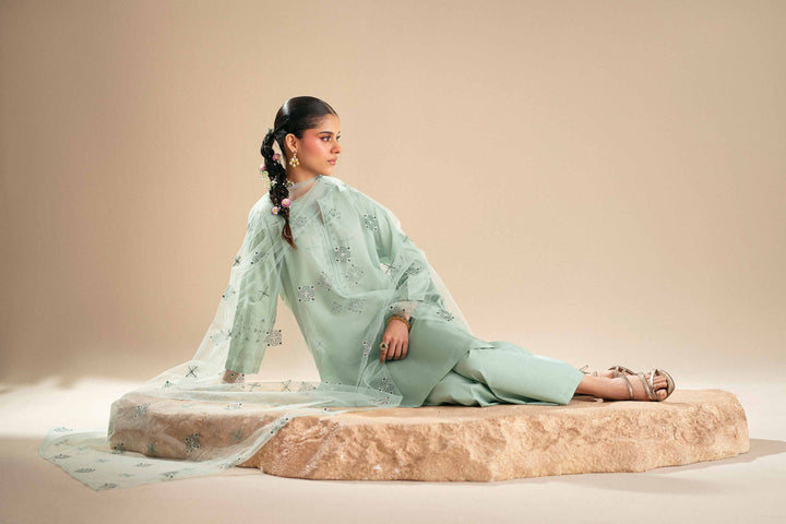 3 Piece - Embroidered Suit - KFS25-95 - for Women - Luxury Pret Collection | Nishat | Shop Online