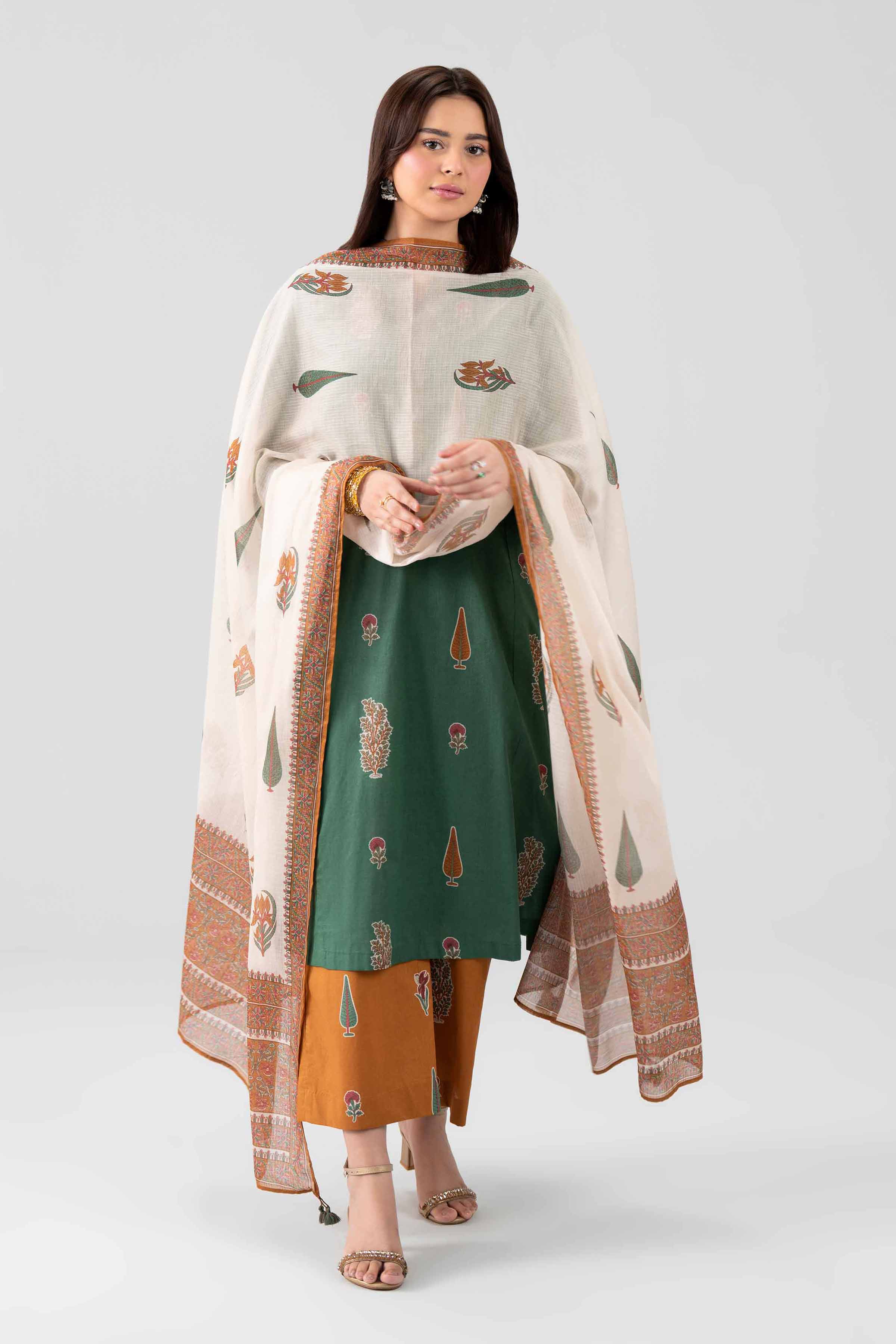 3 Piece - Embroidered Suit - KFS26-102