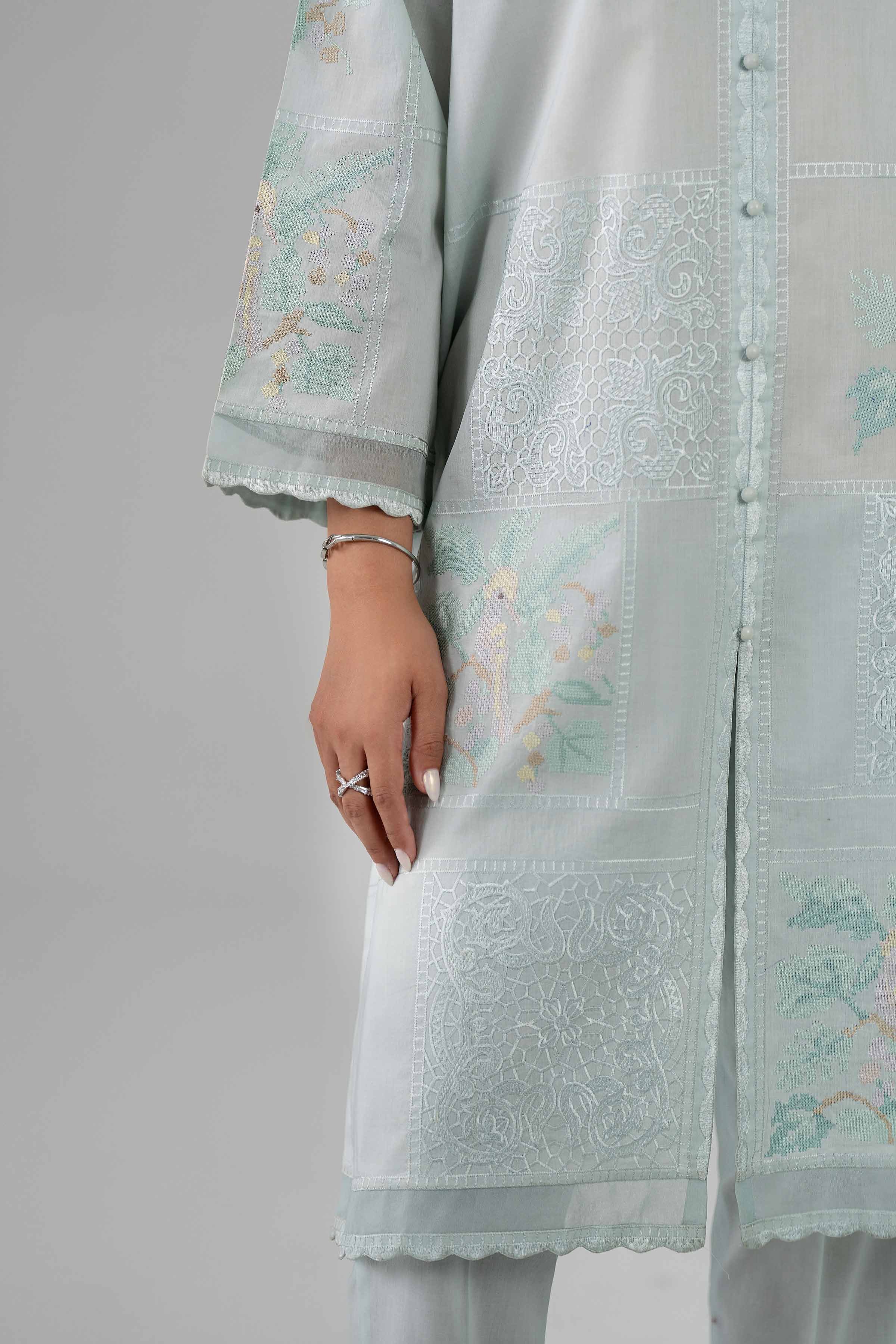 2 Piece - Embroidered Suit - KFS26-21
