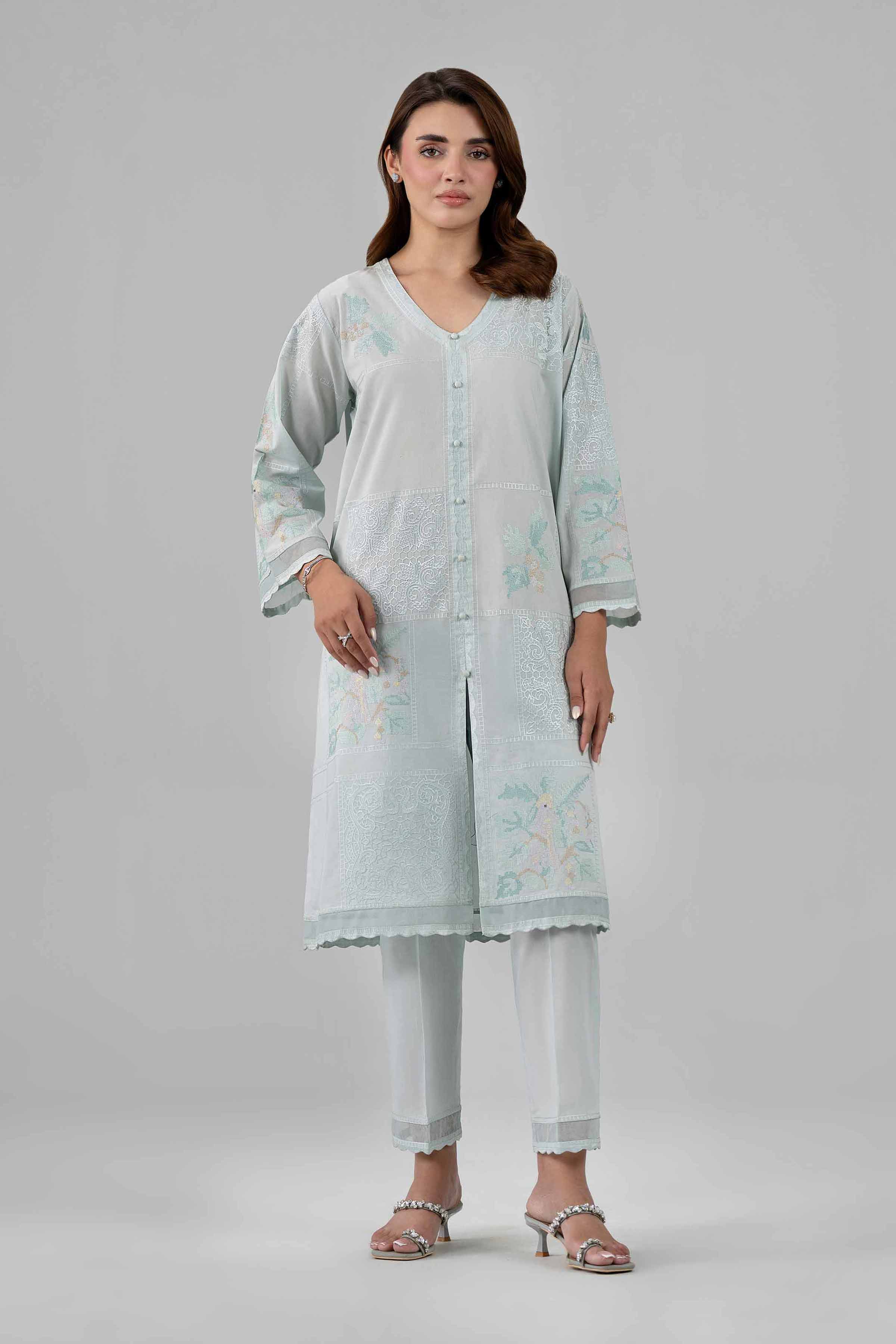 2 Piece - Embroidered Suit - KFS26-21
