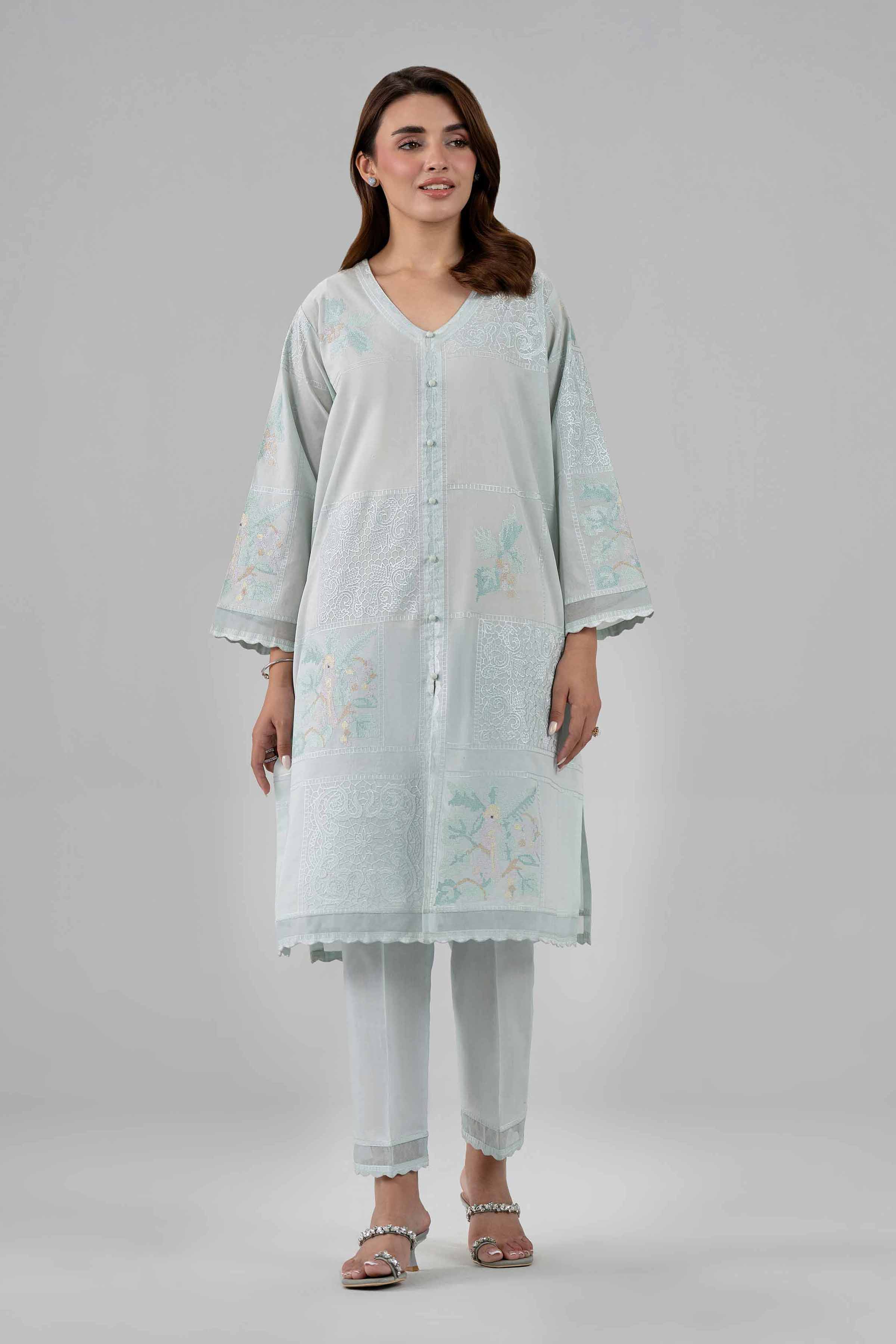 2 Piece - Embroidered Suit - KFS26-21