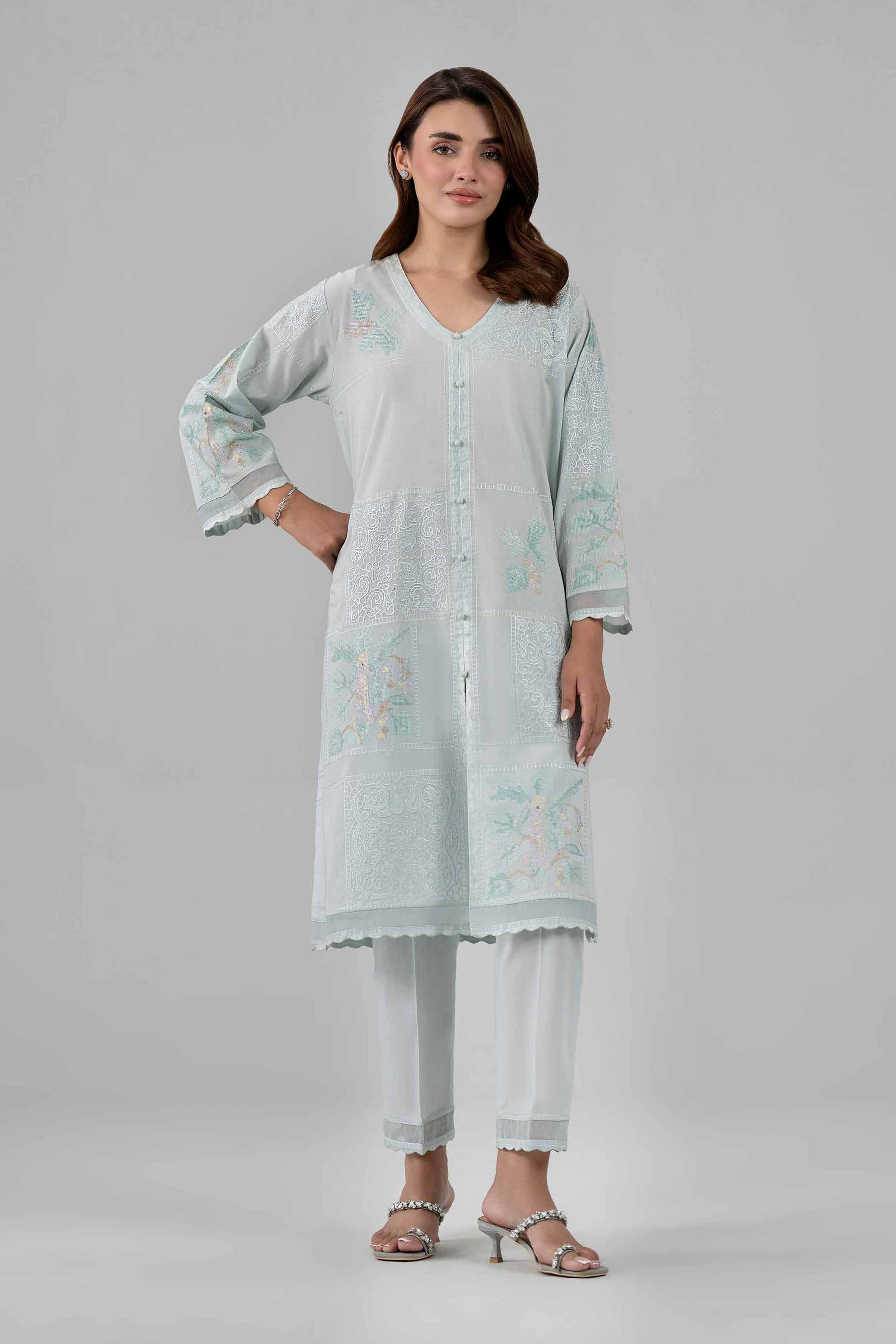 2 Piece - Embroidered Suit - KFS26-21