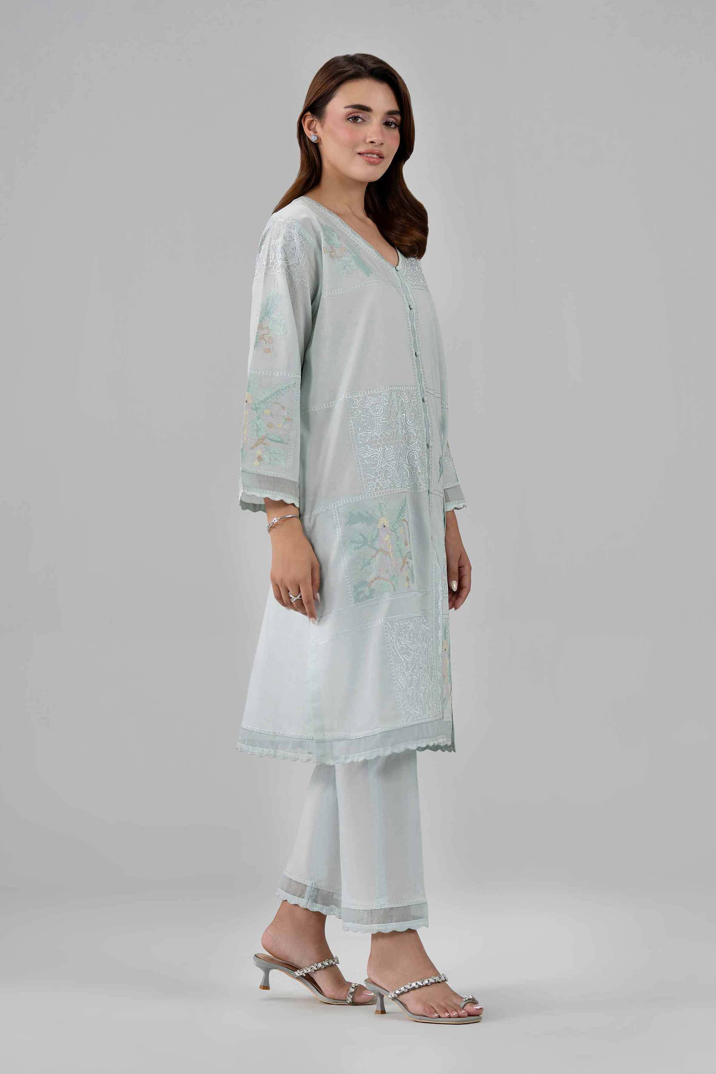 2 Piece - Embroidered Suit - KFS26-21