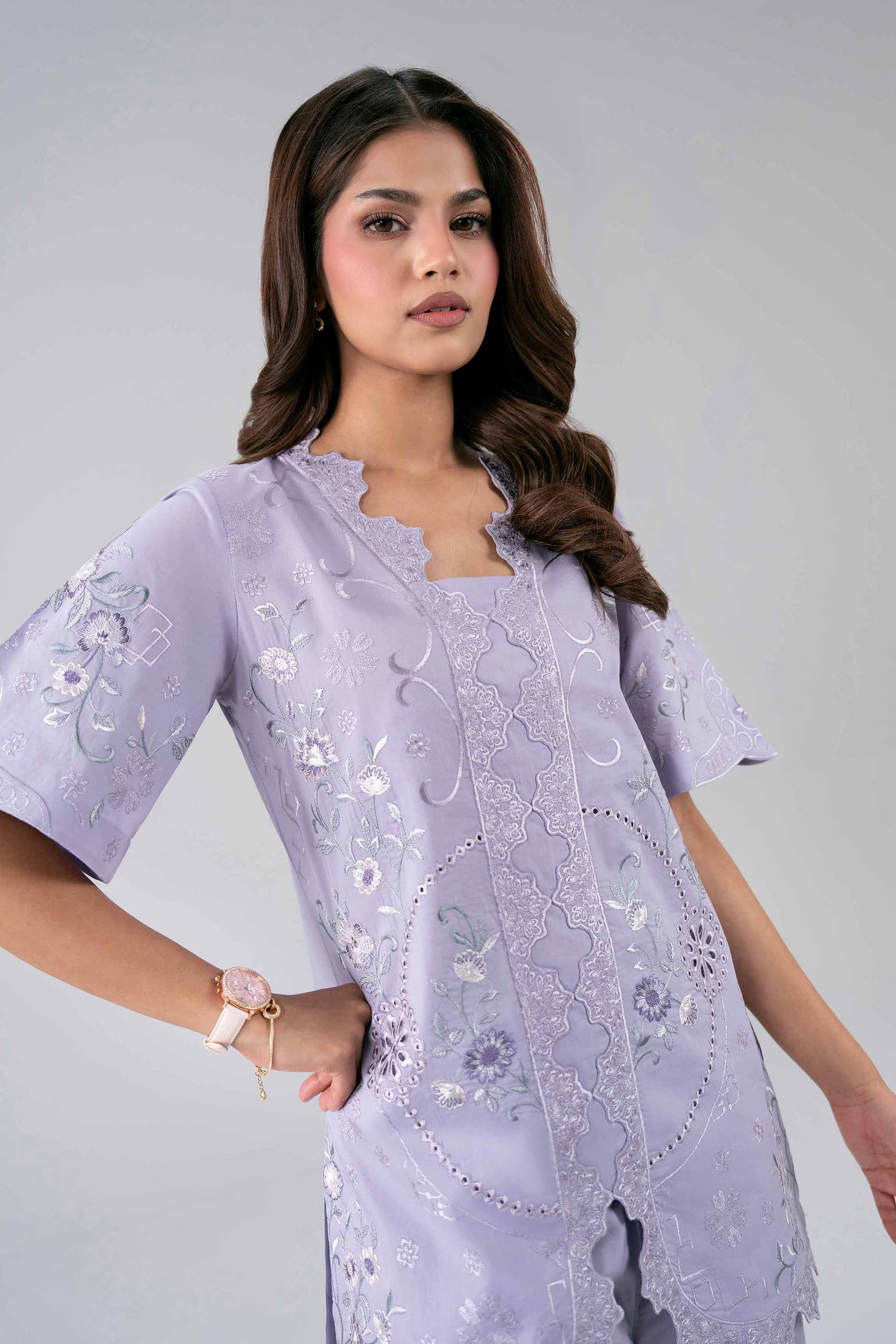2 Piece - Embroidered Suit - KFS26-22