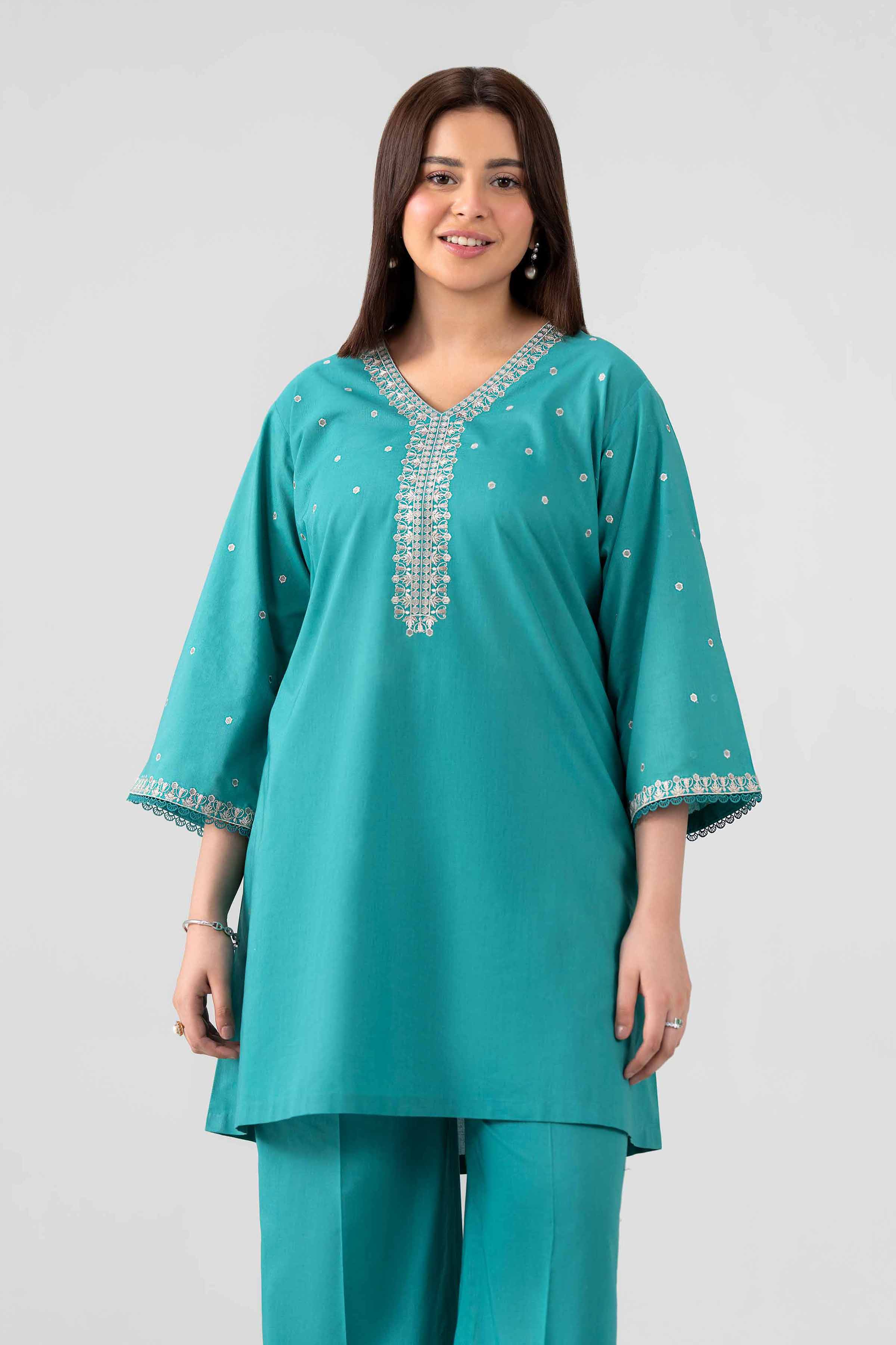 2 Piece - Embroidered Suit - KFS26-23