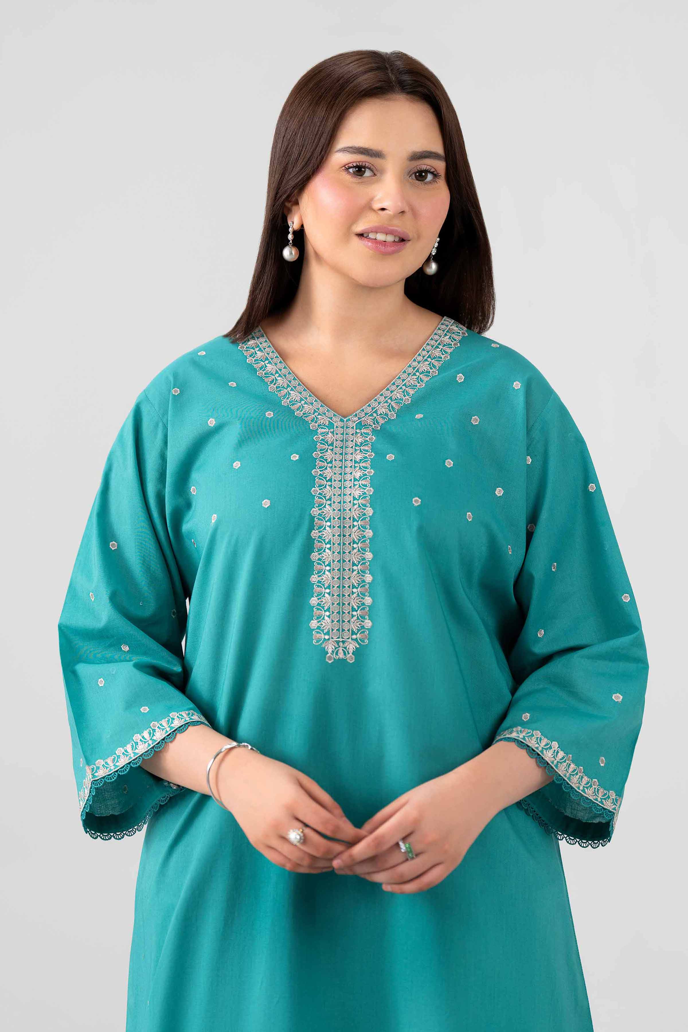 2 Piece - Embroidered Suit - KFS26-23