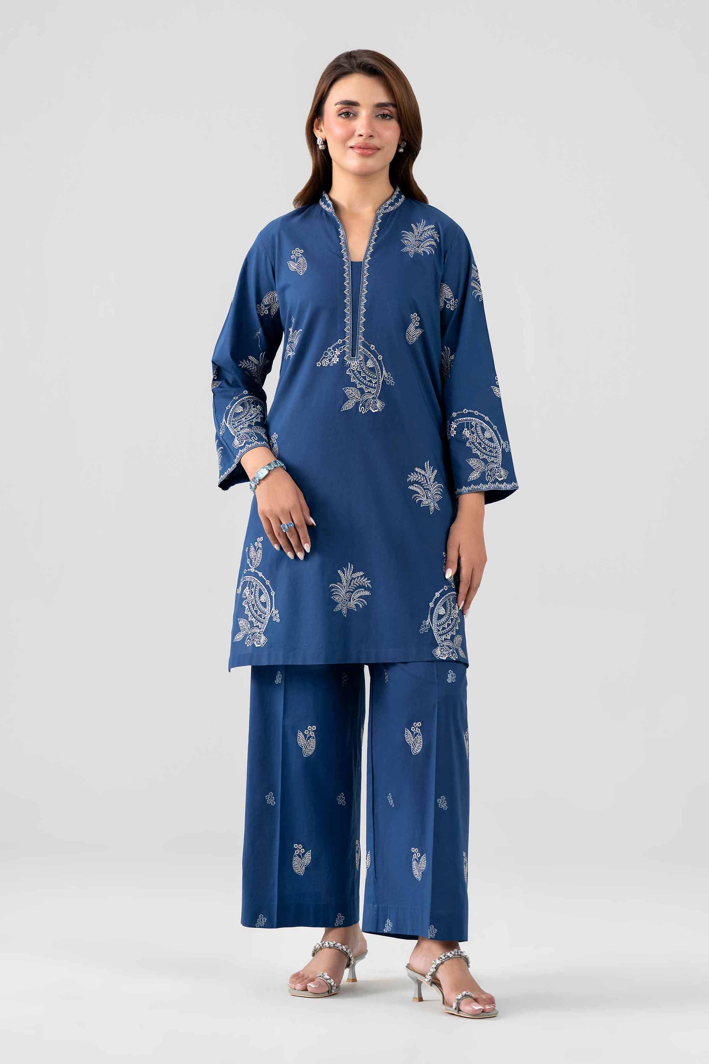 2 Piece - Embroidered Suit - KFS26-25