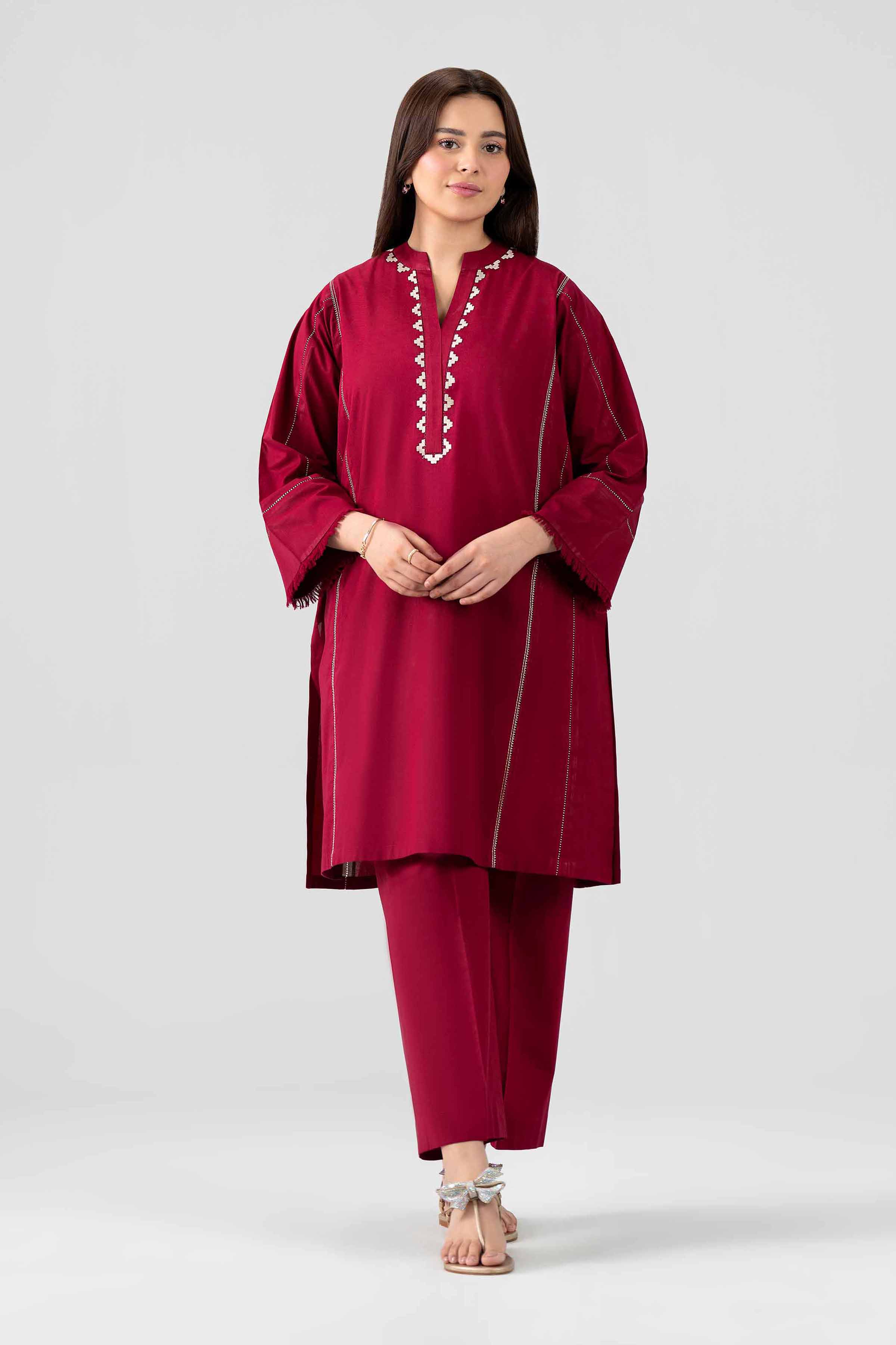 2 Piece - Embroidered Suit - KFS26-26