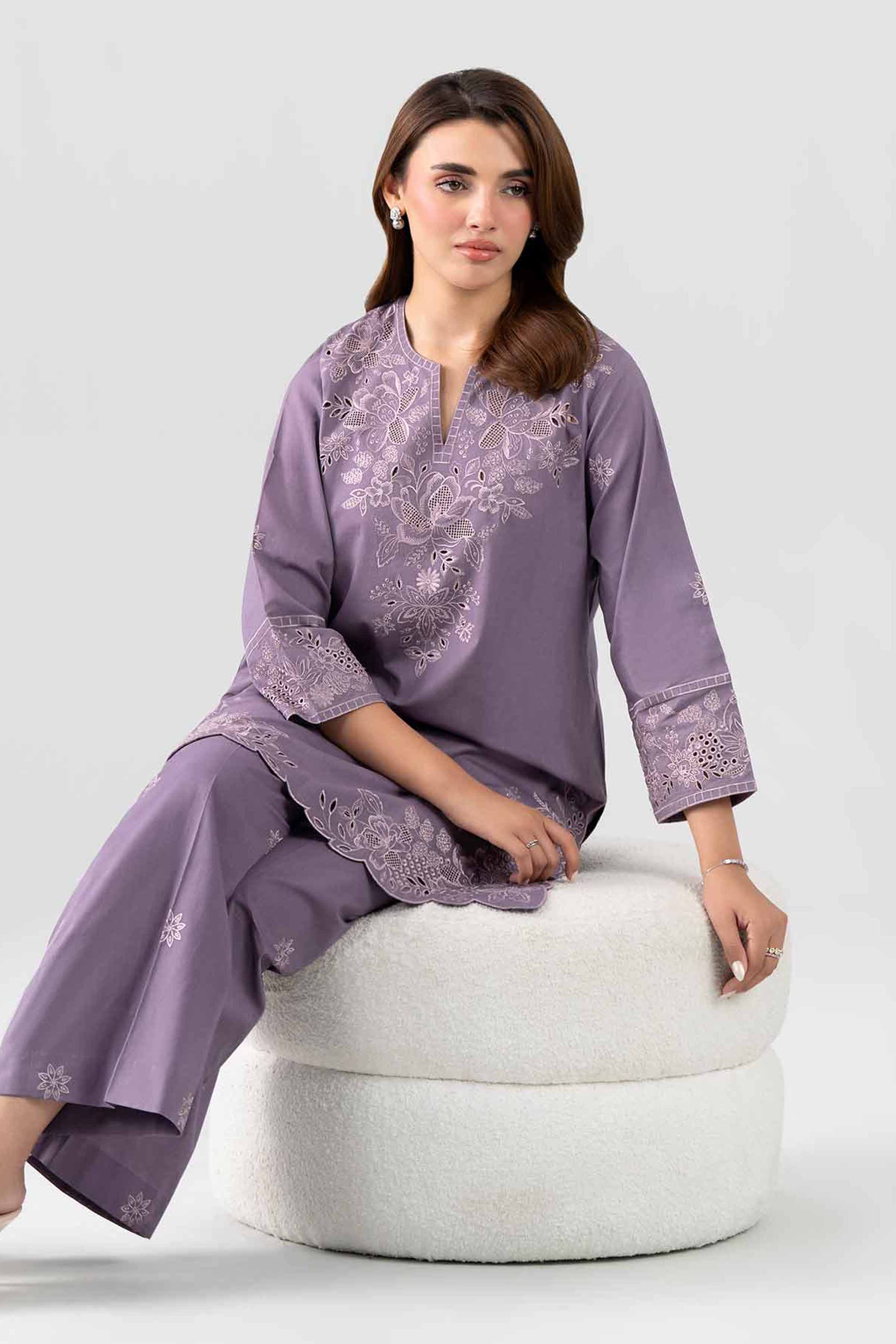 2 Piece - Embroidered Suit - KFS26-28