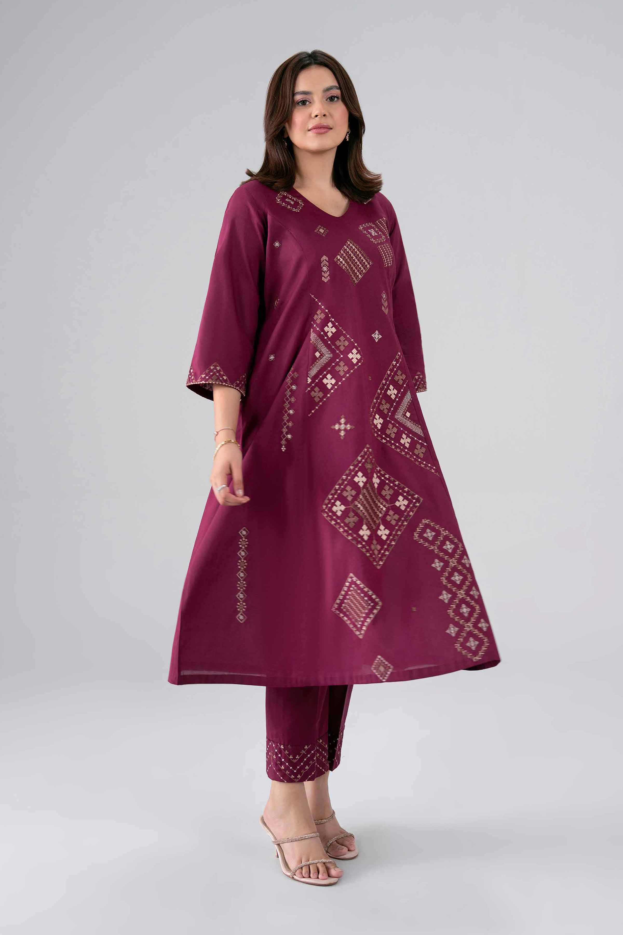 2 Piece - Embroidered Suit - KFS26-30